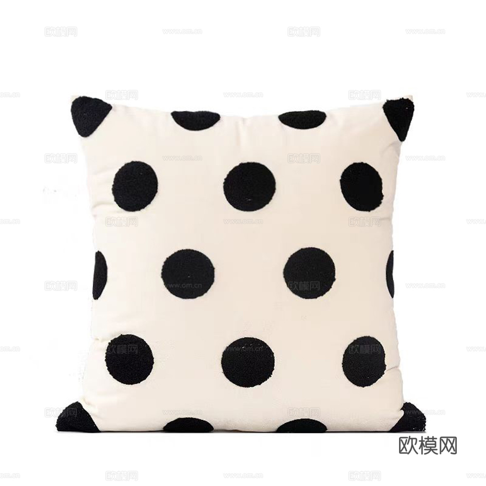 抱枕 现代抱枕 印花抱枕 圆点抱枕