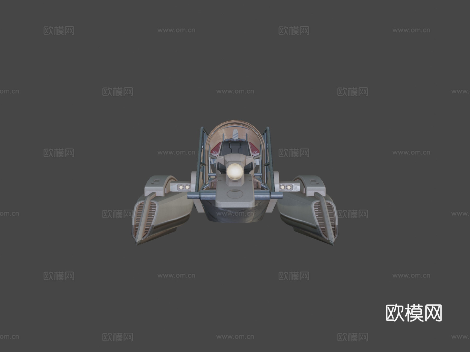 V8 气垫船3d模型下载（渲染图5）