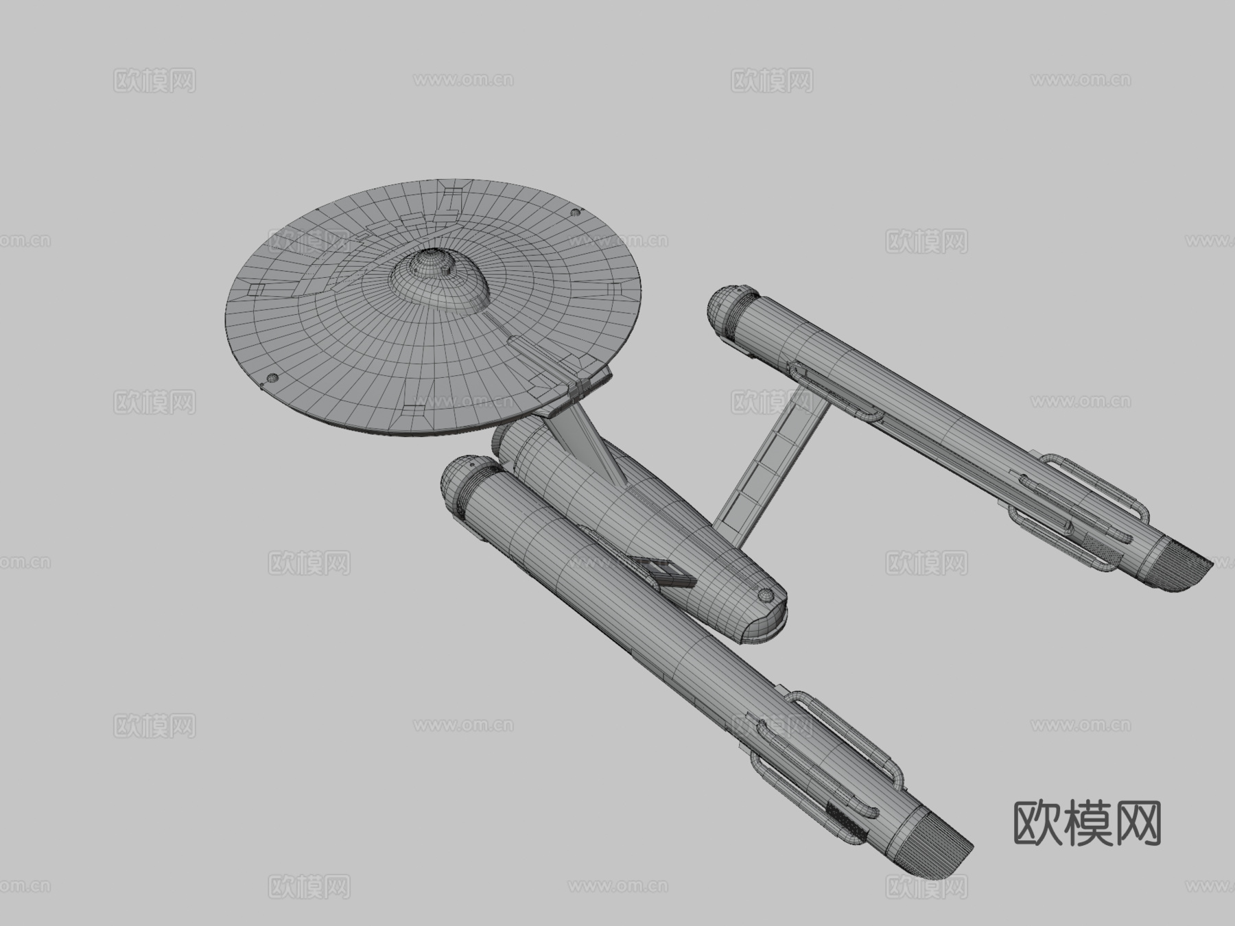 星际迷航 - 宪法级 (原初系列)3d模型下载（渲染图3）