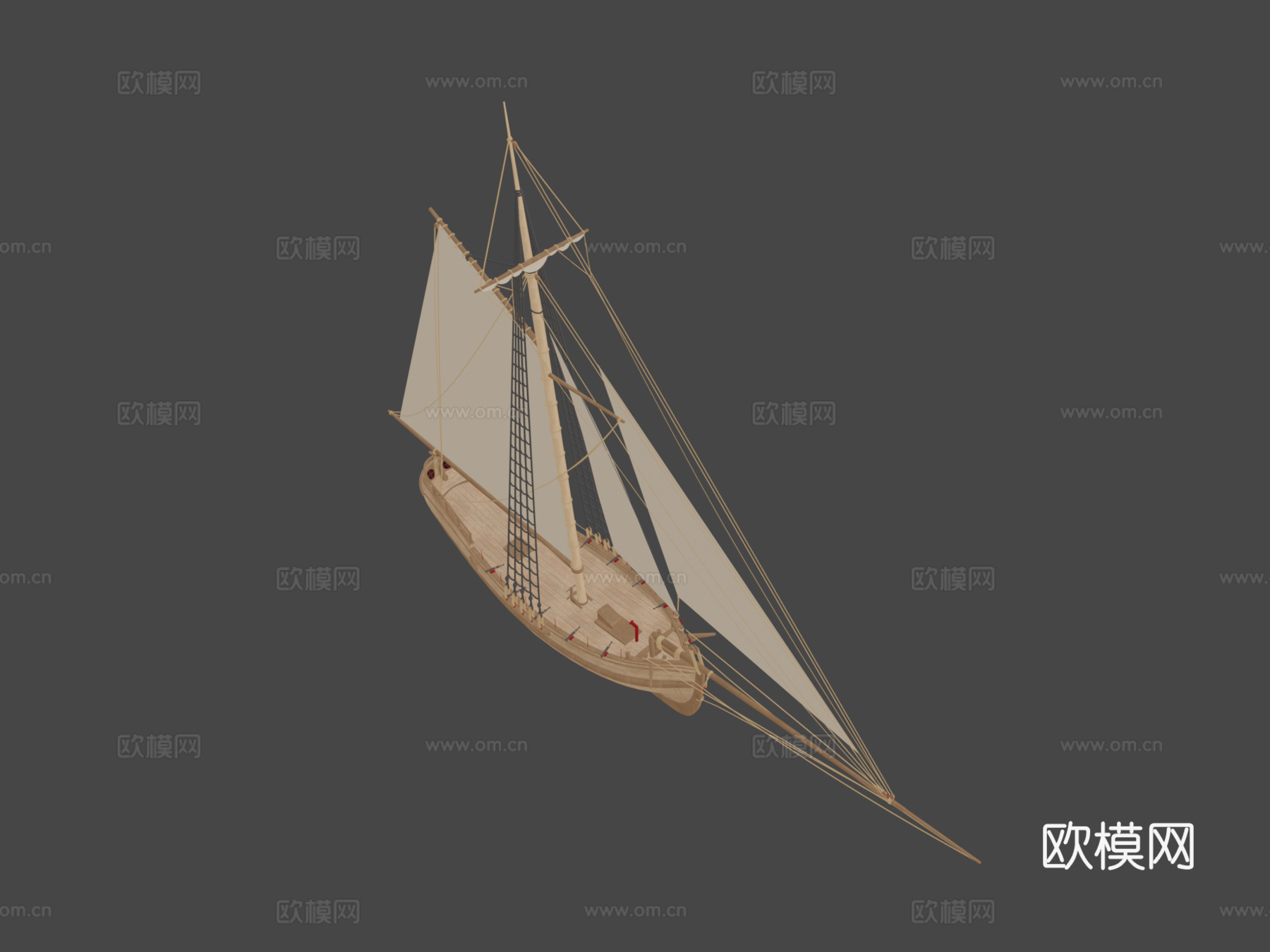 波罗的海快艇，Snapp Opp型3d模型下载（渲染图7）