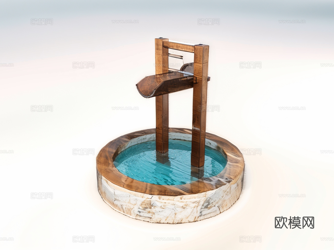 庭院小品su模型