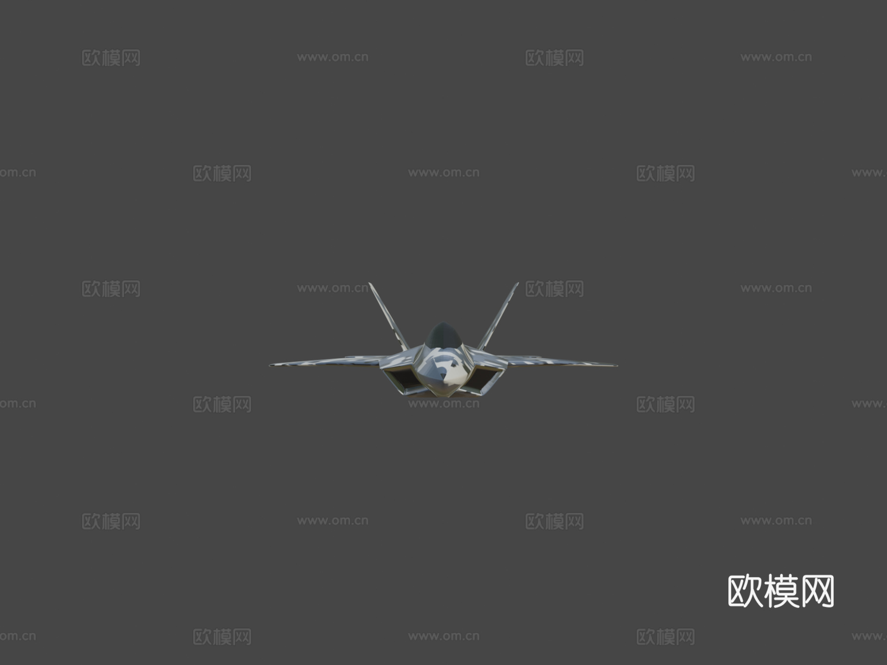 F22 猛禽3d模型下载（渲染图5）