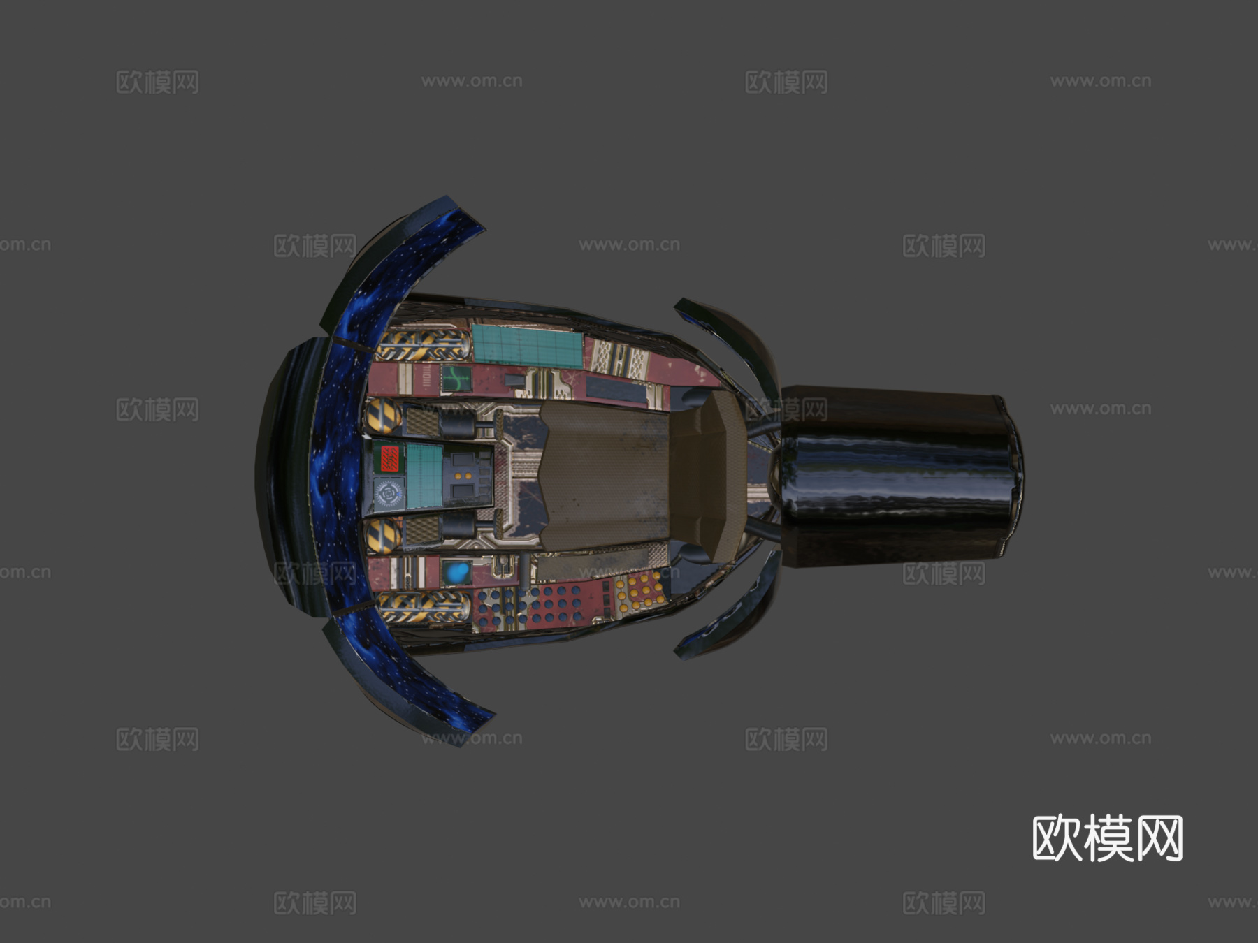 驾驶舱3d模型下载（渲染图7）