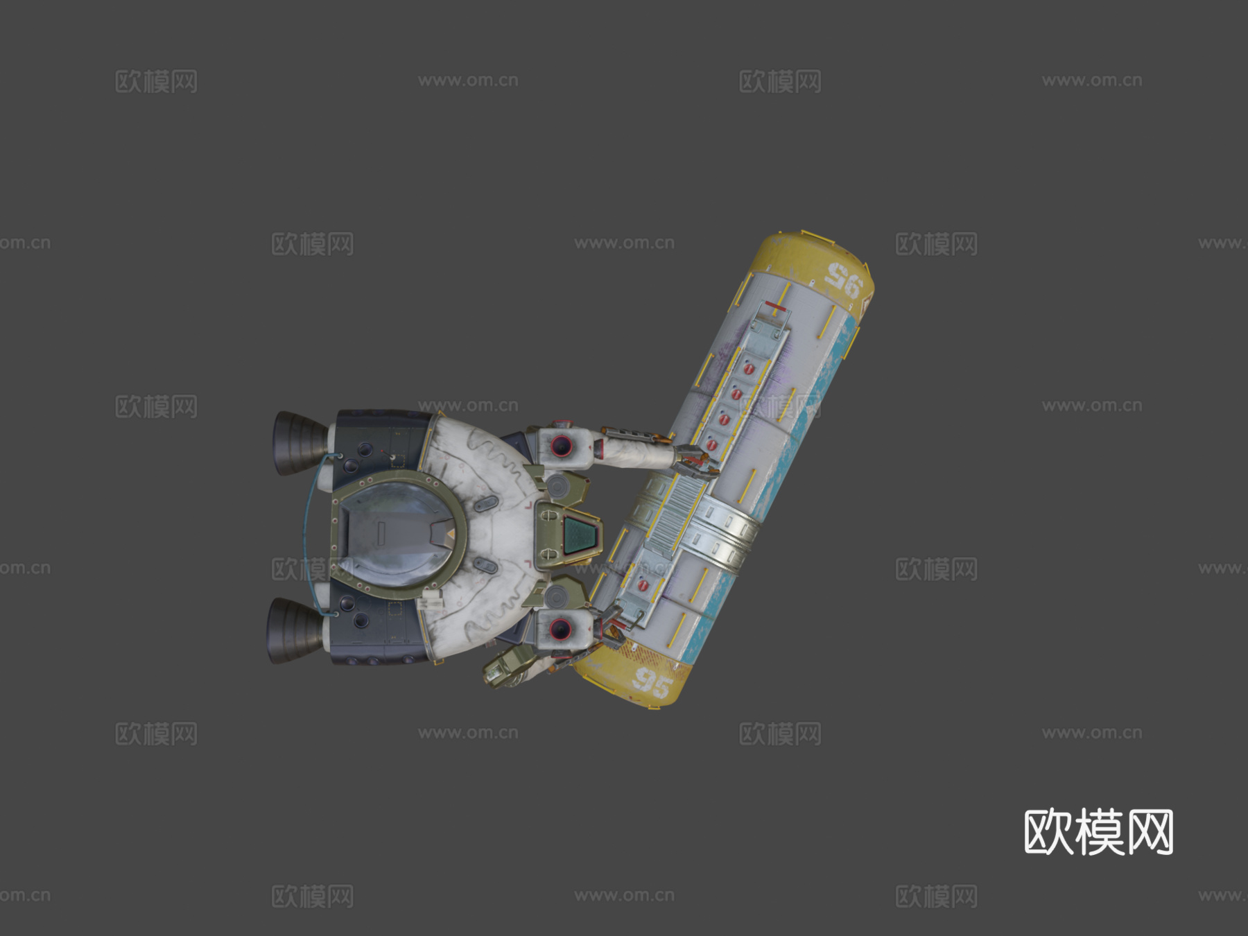 太空船EAV2=螃蟹=3d模型下载（渲染图8）