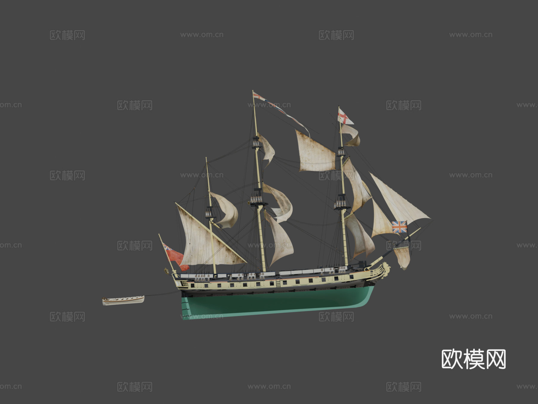 HMS AJAX3d模型下载（渲染图7）