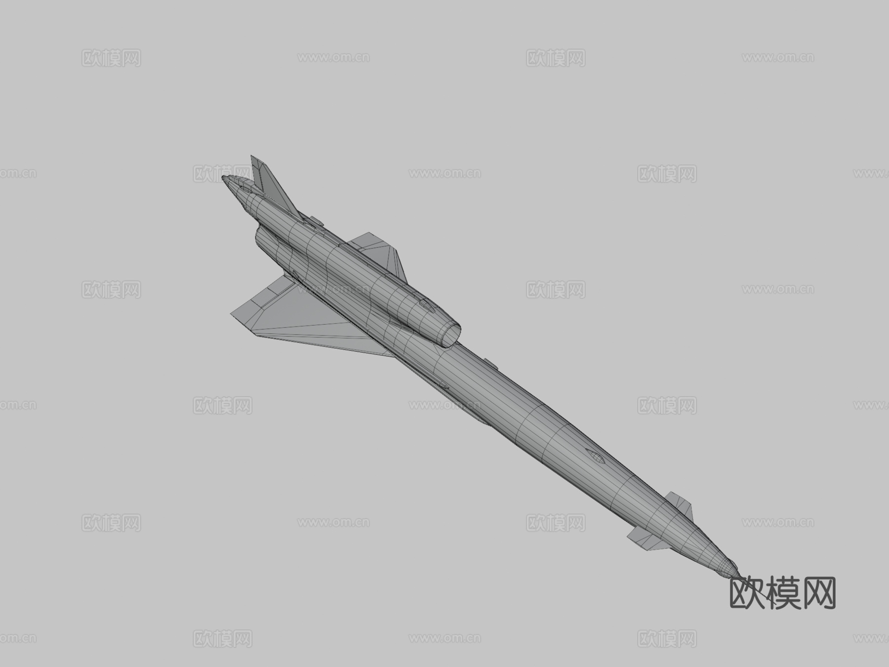 图波列夫 Tu-141 雨燕 - 侦察无人机3d模型下载（渲染图3）