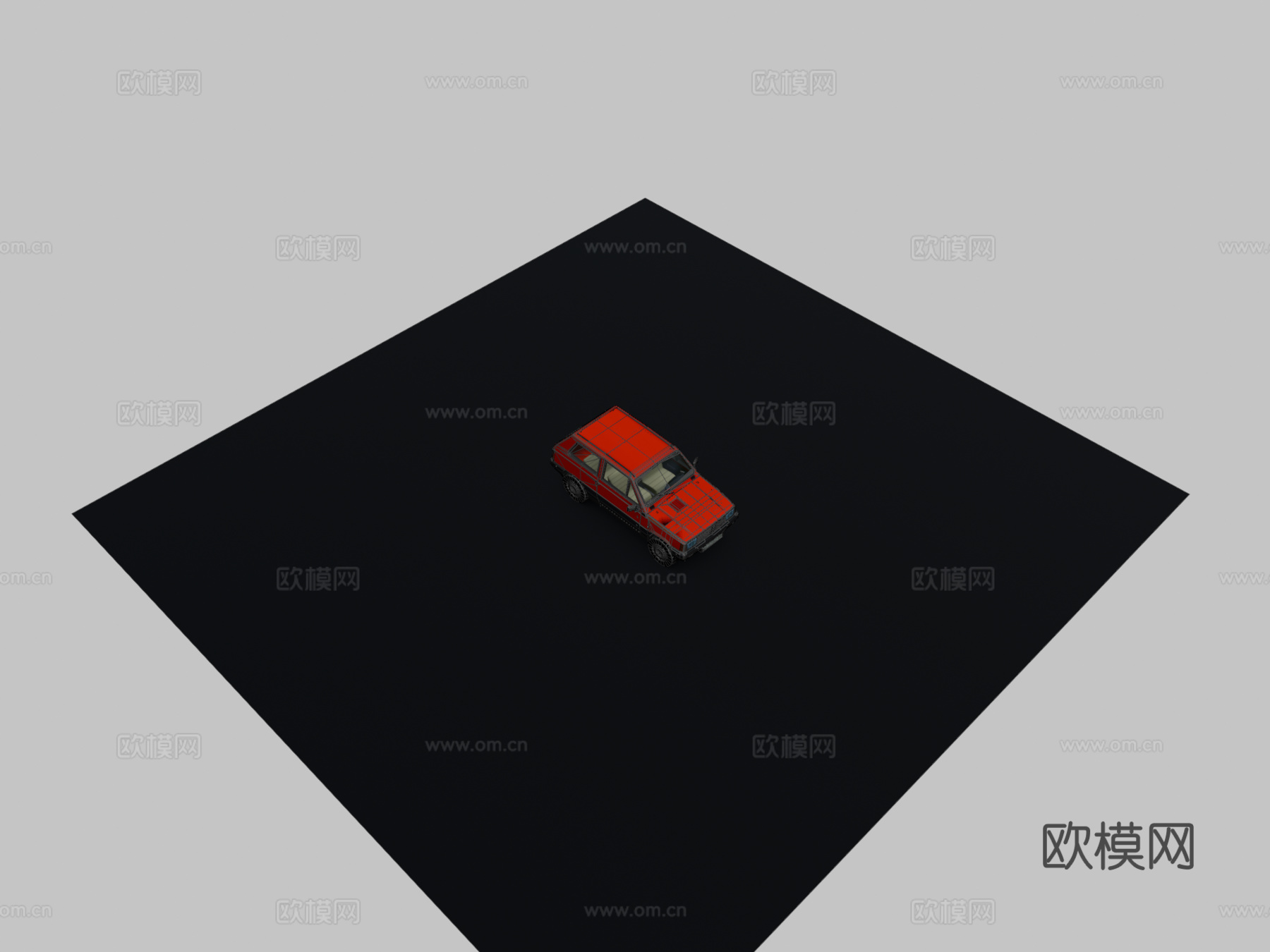 菲亚特熊猫3d模型下载（渲染图2）