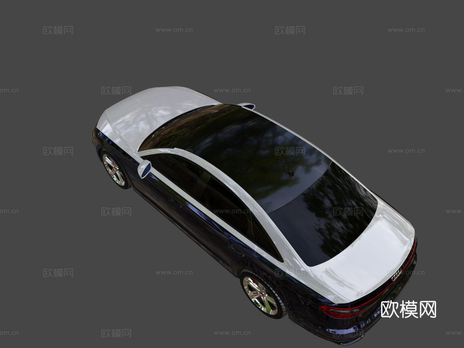 奥迪 A8 定制 20183d模型下载（渲染图7）
