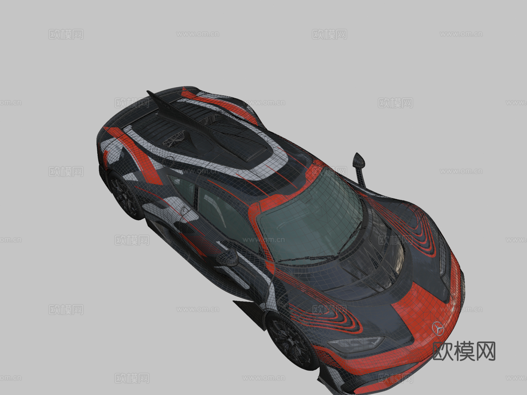 年 - 梅赛德斯-AMG 一号项目（凯文）3d模型下载（渲染图2）