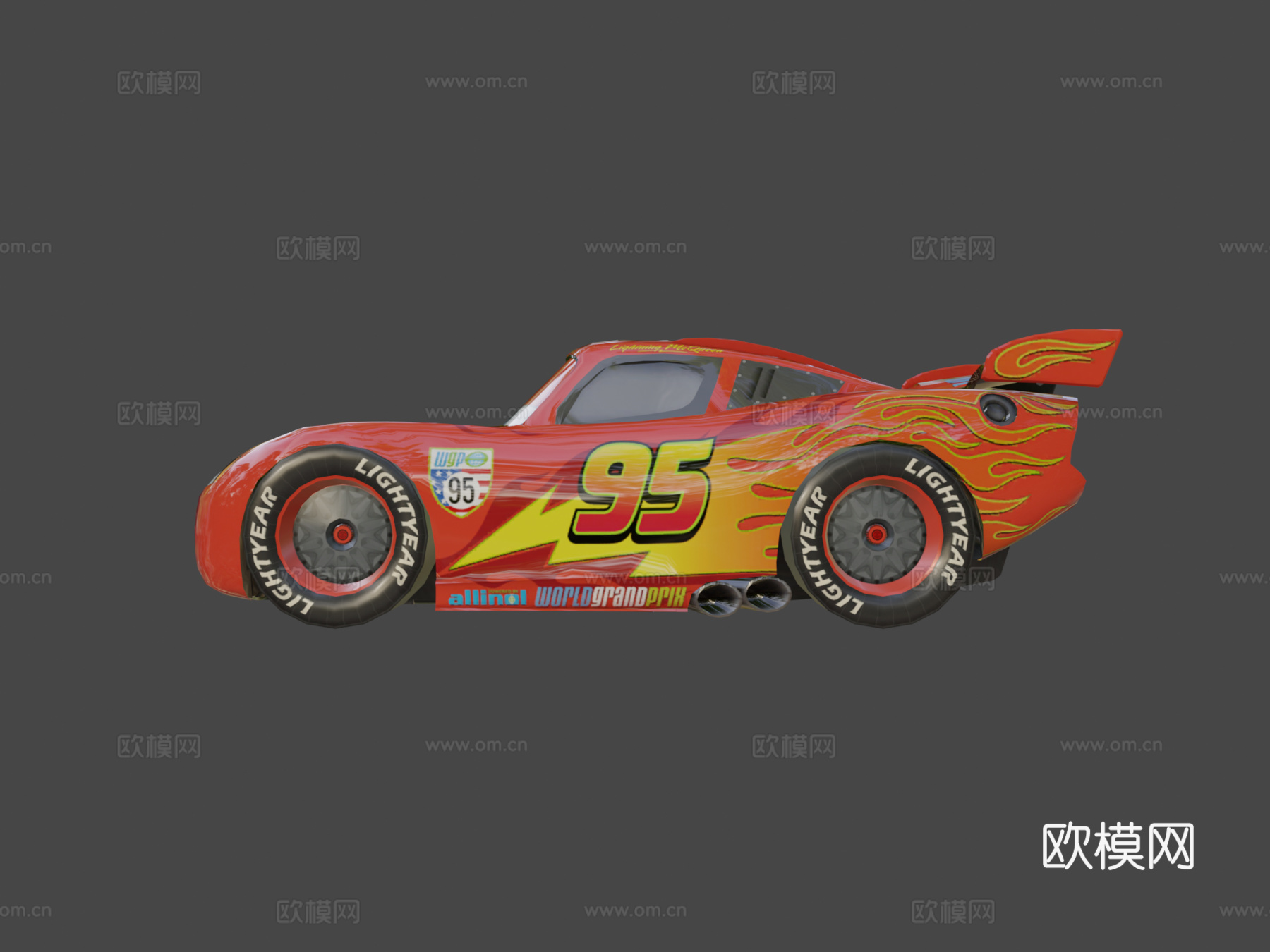 闪电麦昆 (WGP 定制版)3d模型下载（渲染图6）