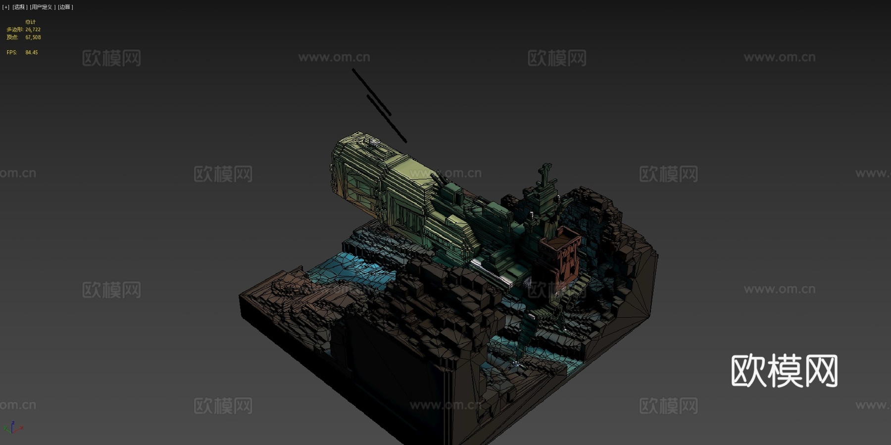 阿卡迪亚宇宙飞船3d模型下载（渲染图4）