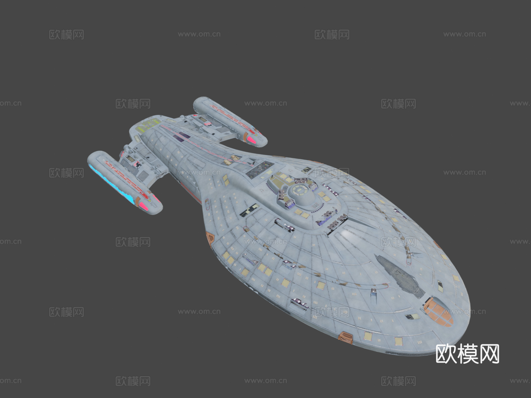星际迷航 无畏级星舰3d模型下载（渲染图7）