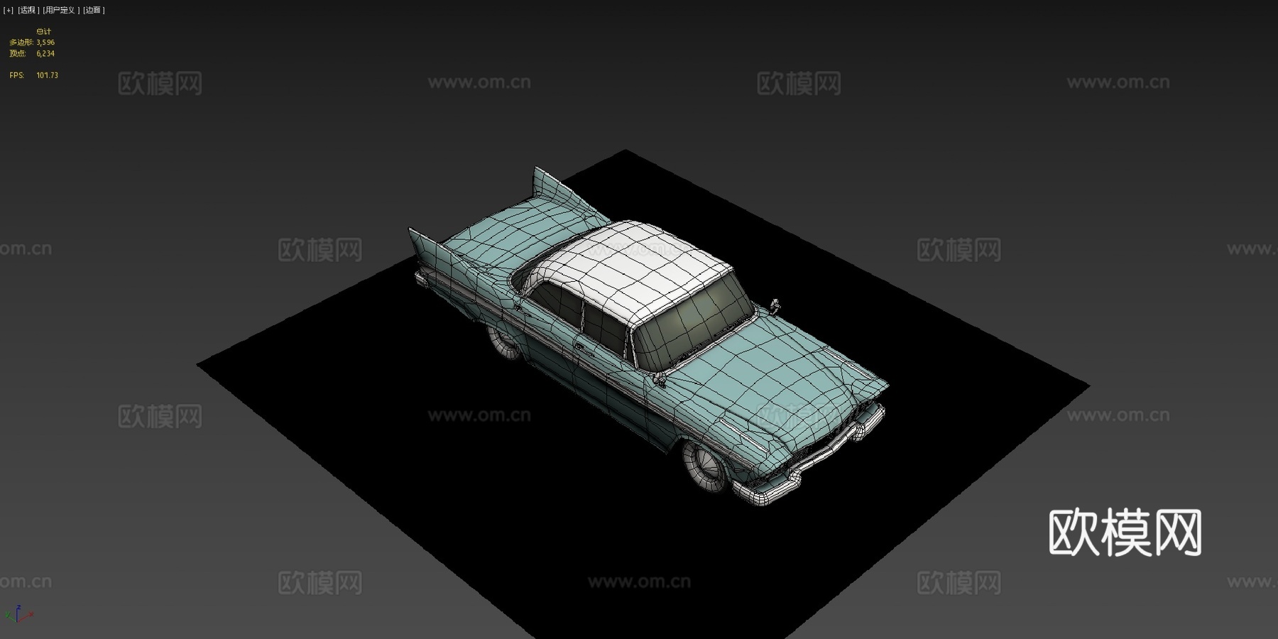 普利茅斯 Belvedere3d模型下载（渲染图4）