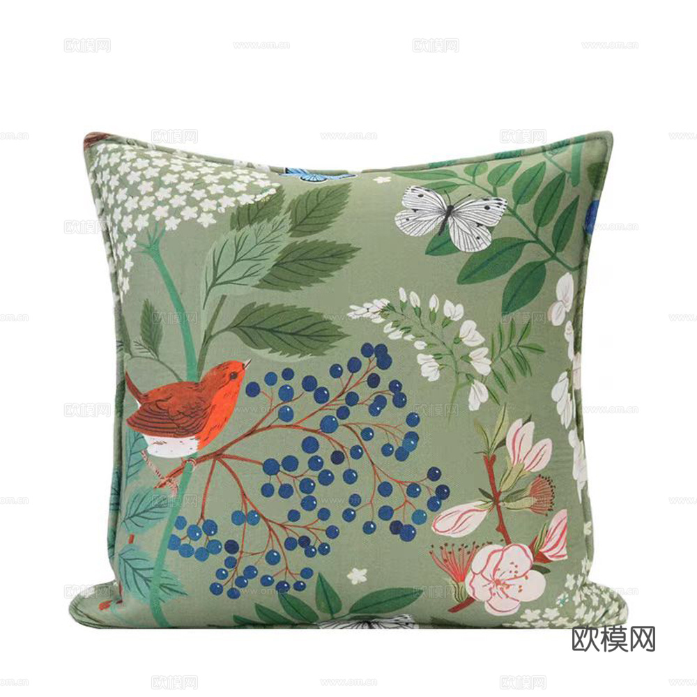 抱枕 中式抱枕 印花抱枕