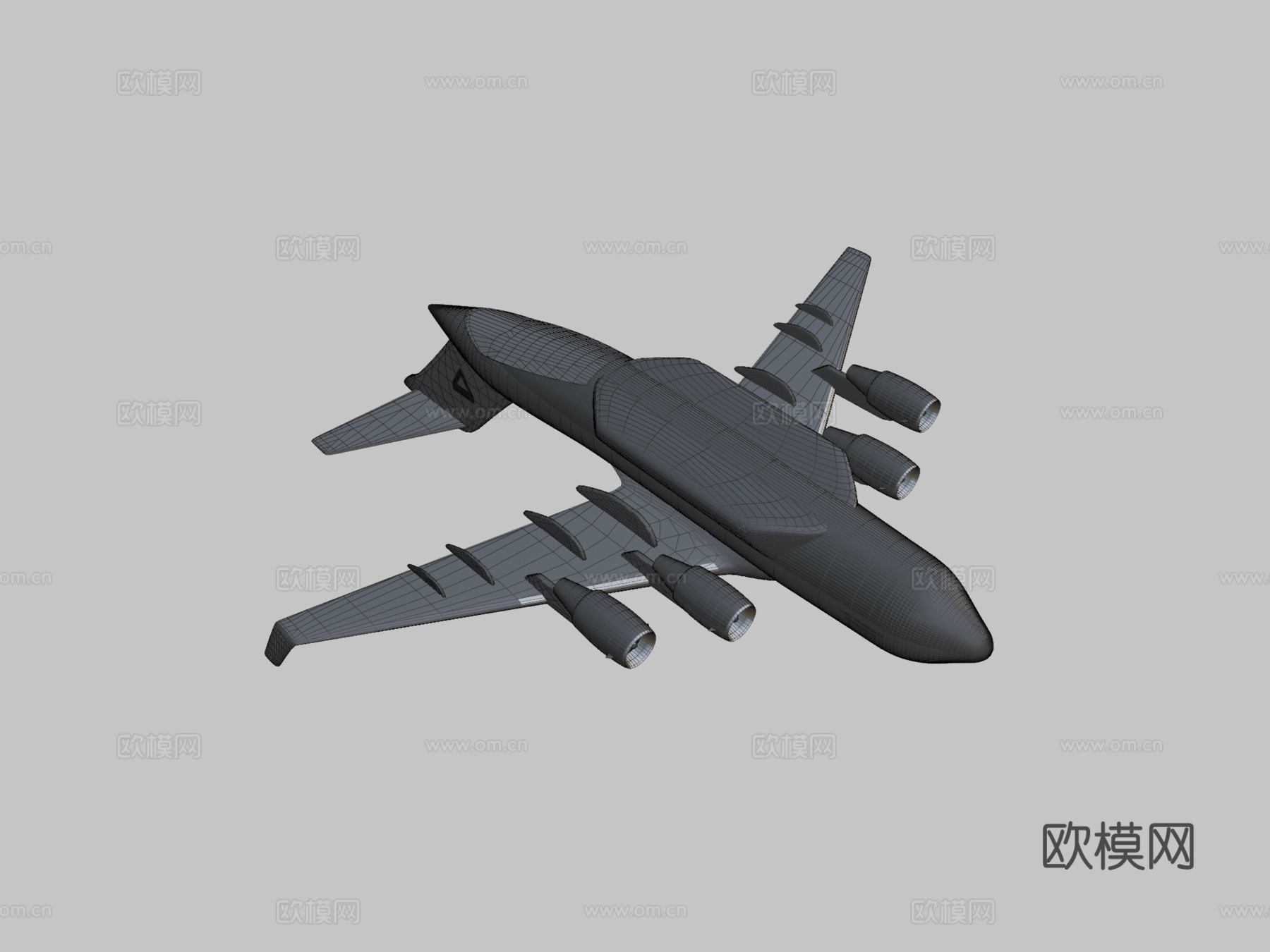 C17飞机游戏就绪3d模型下载（渲染图2）