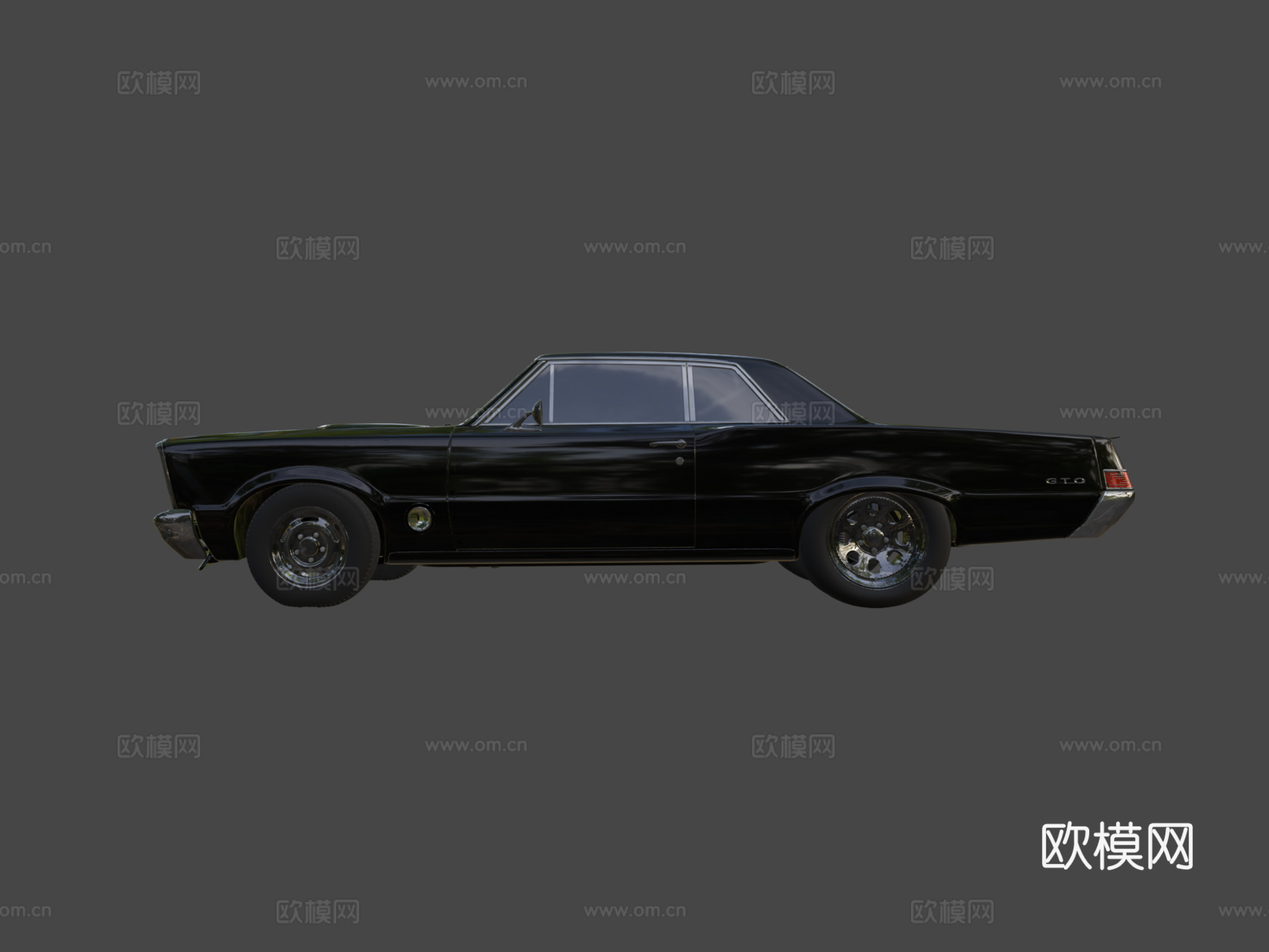 庞蒂克 GTO 肌肉车 - 电影级展示3d模型下载（渲染图6）