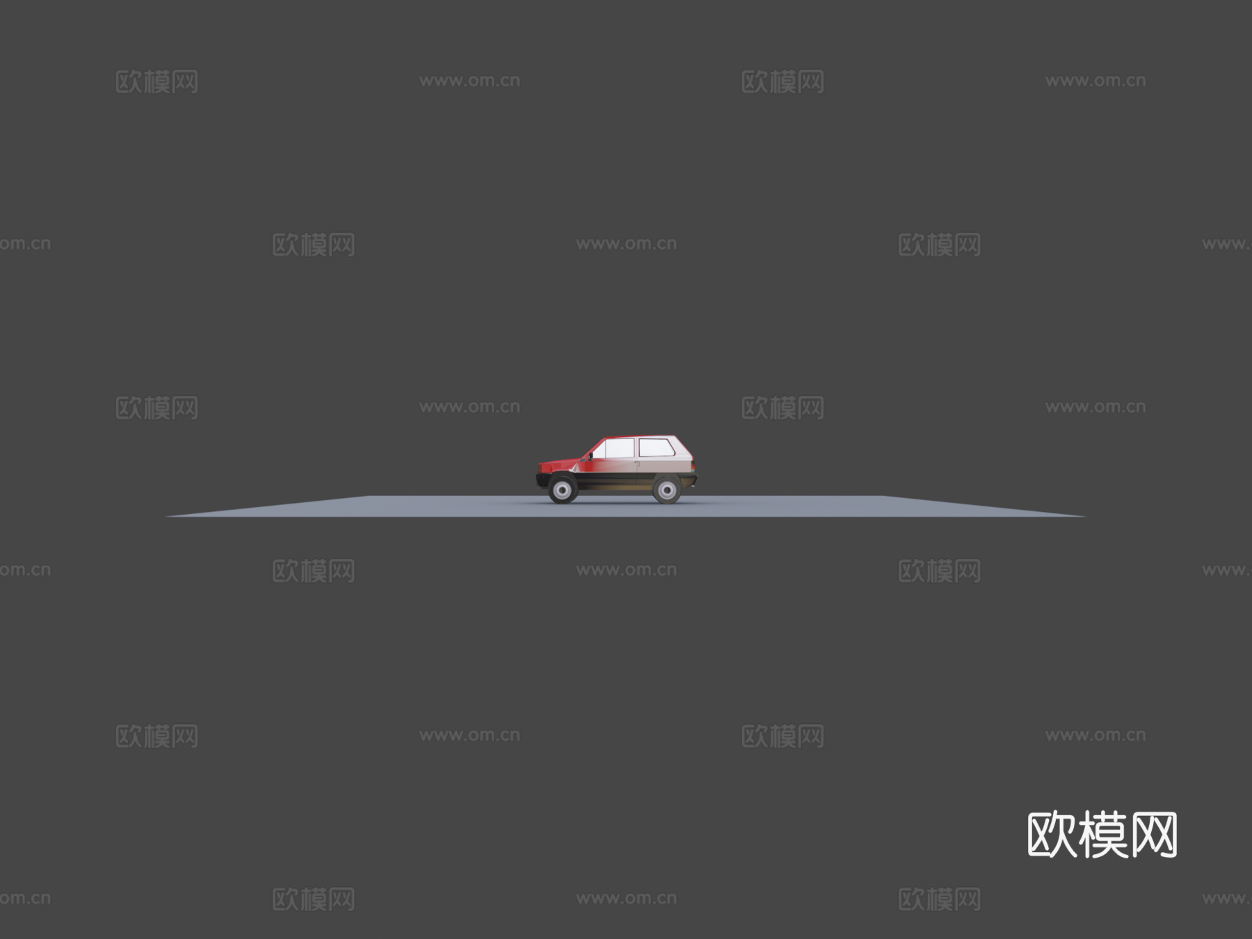 菲亚特熊猫3d模型下载（渲染图5）