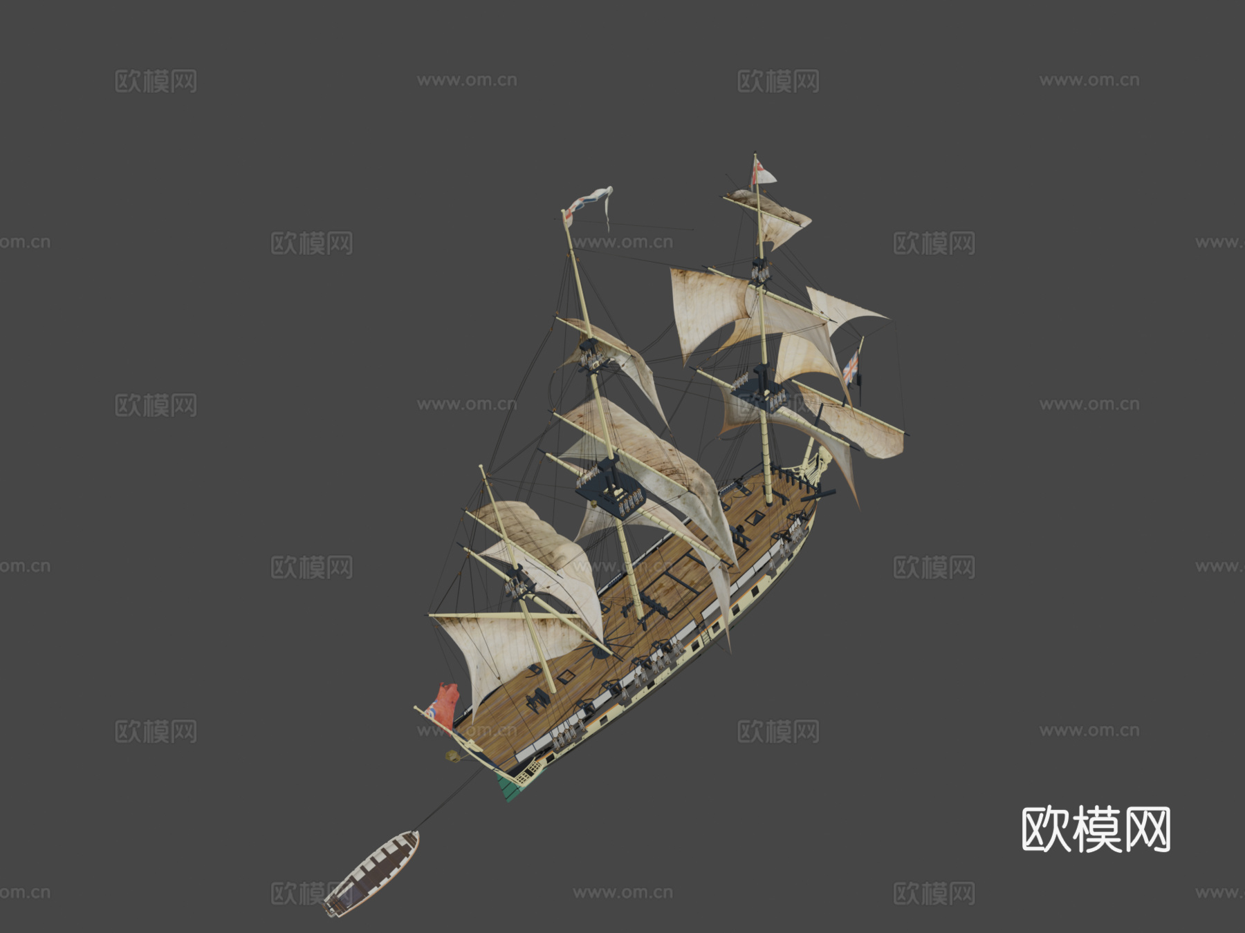 HMS AJAX3d模型下载（渲染图8）