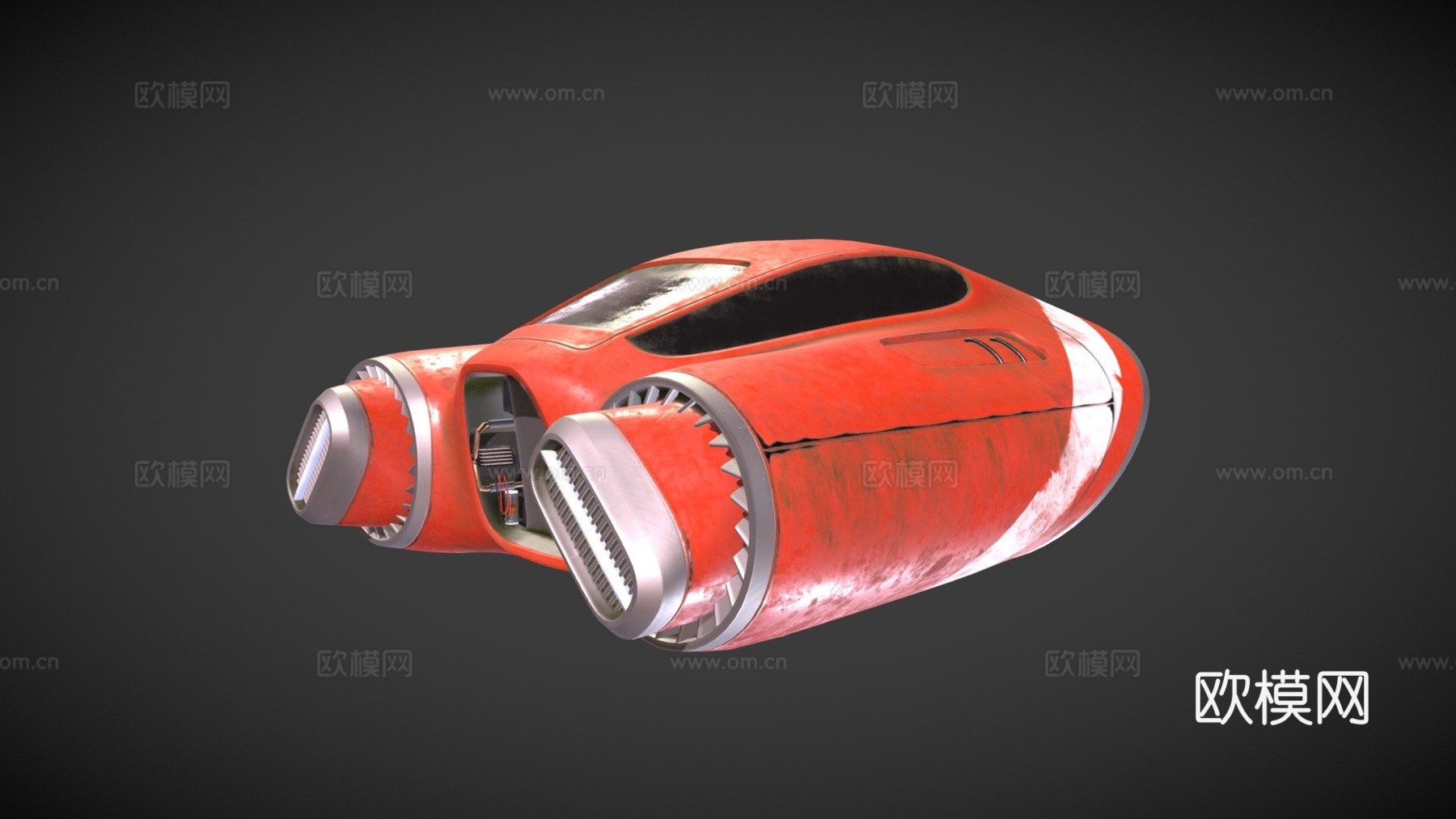 宇宙飞船3d模型下载（渲染图1）