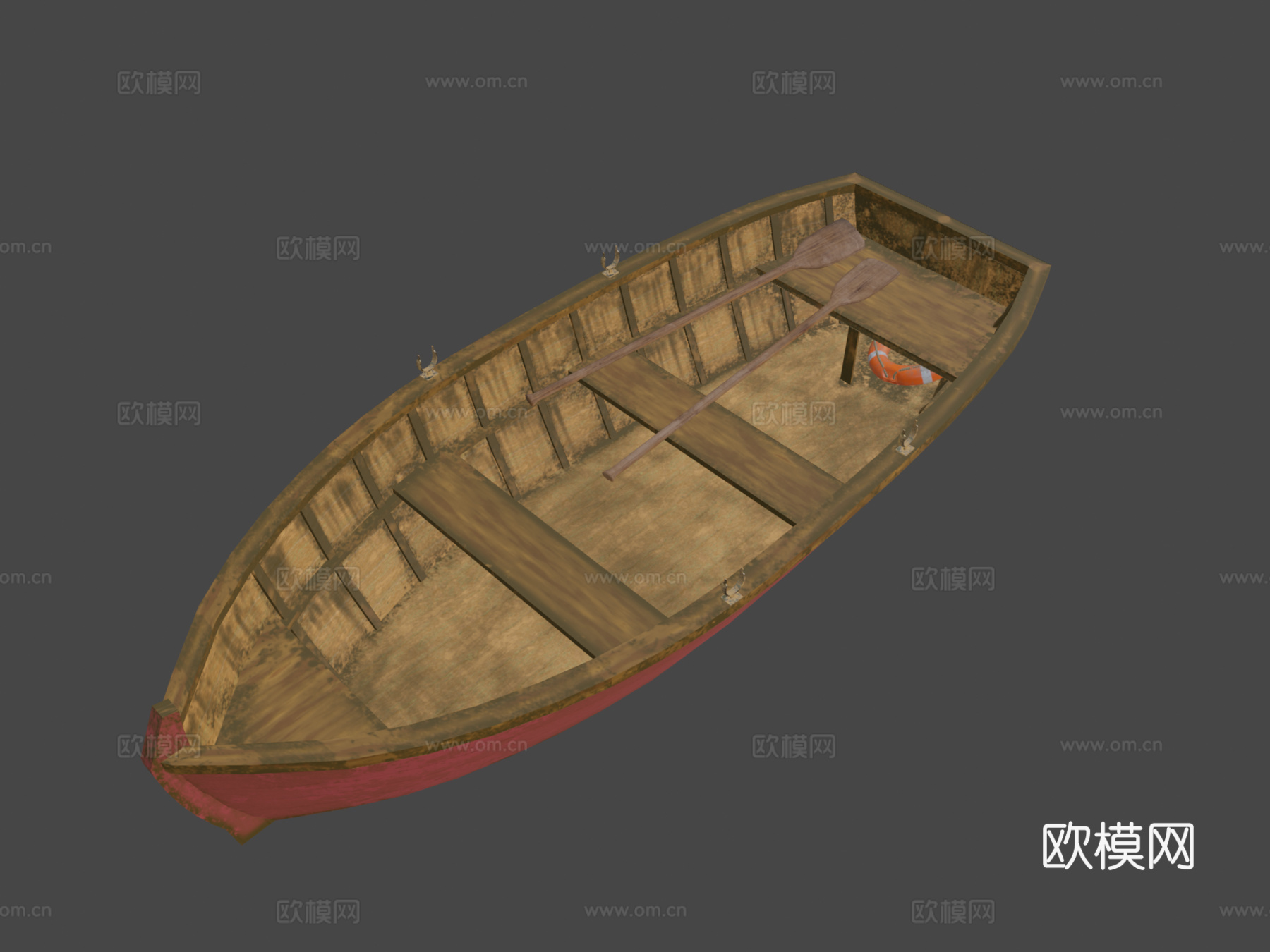 划艇3d模型下载（渲染图8）