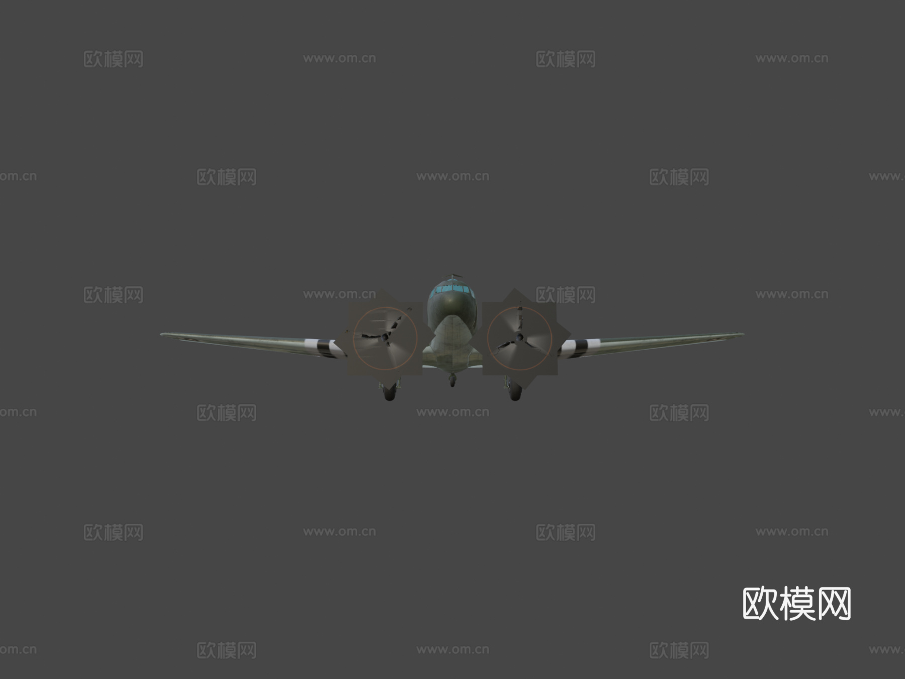 逃离德国 - 道格拉斯 C-47 空中列车3d模型下载（渲染图5）