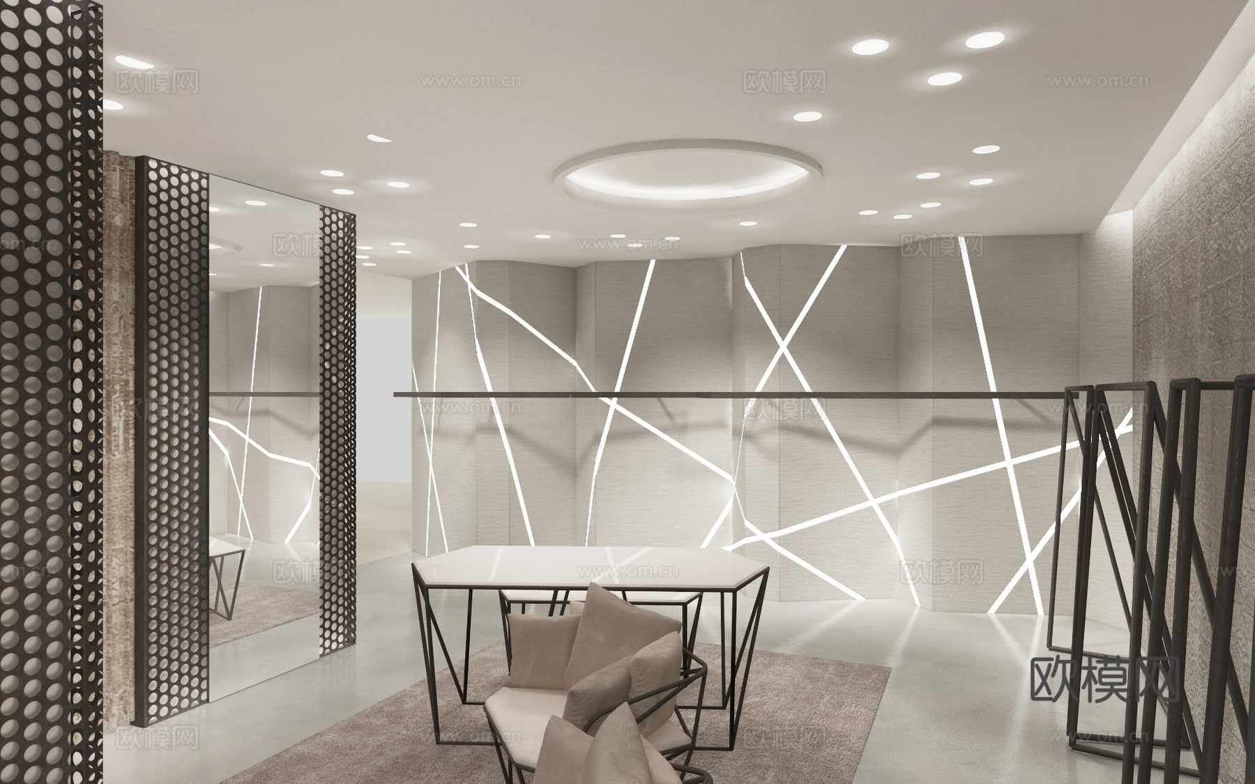 高档男装女装服装店 最新全套 效果图 施工图设计cad施工图