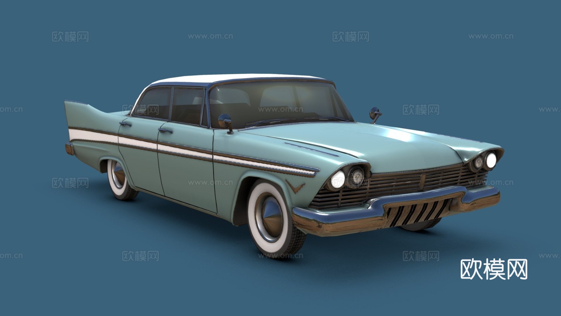 普利茅斯 Belvedere3d模型下载（渲染图1）