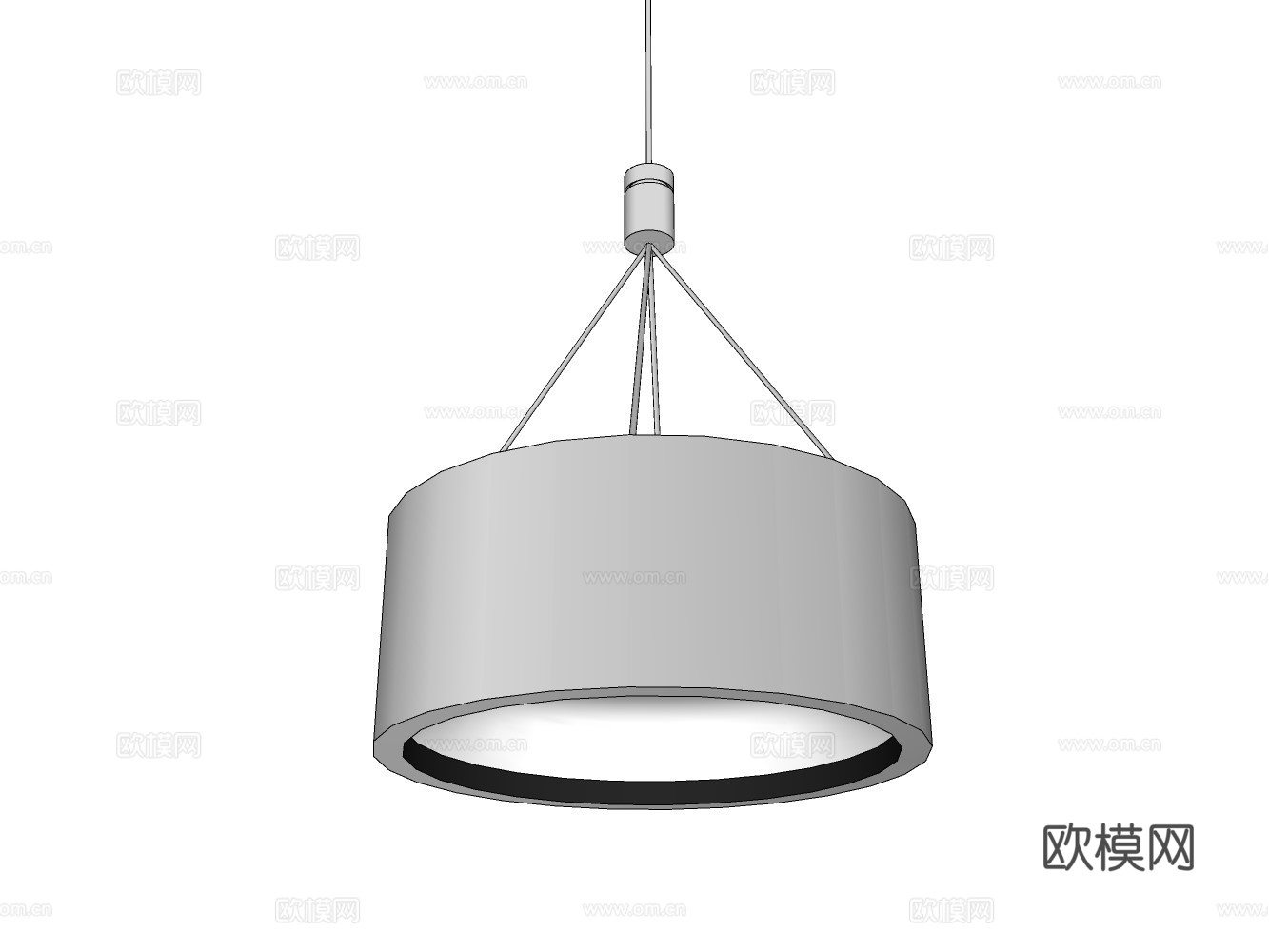 吊灯su模型