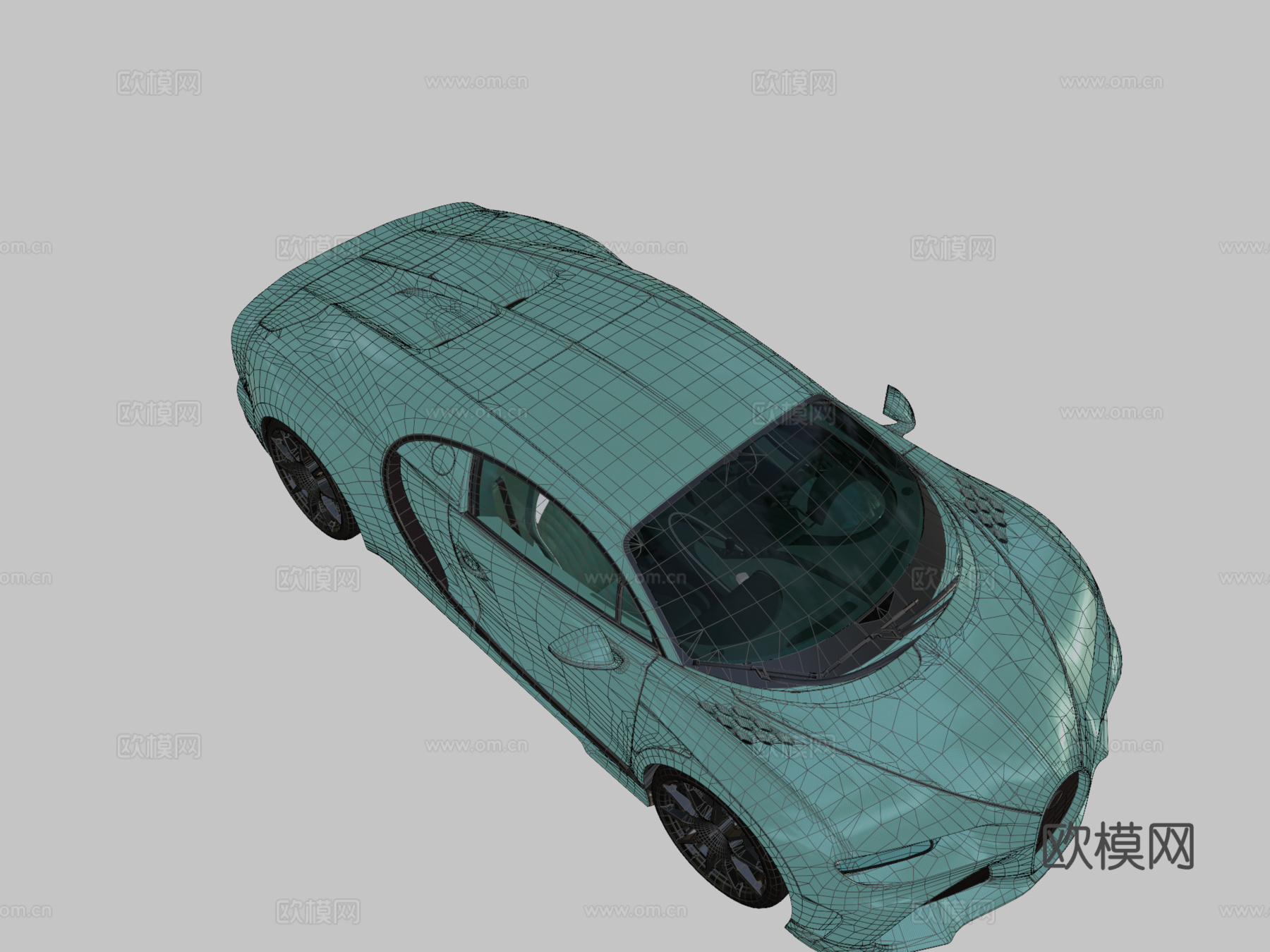 布加迪凯龙最后单元3d模型下载（渲染图2）