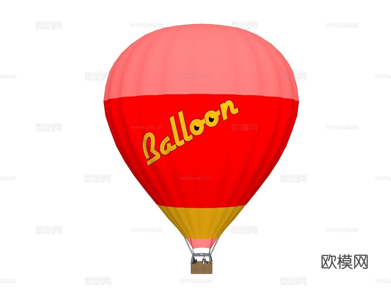 热气球su模型