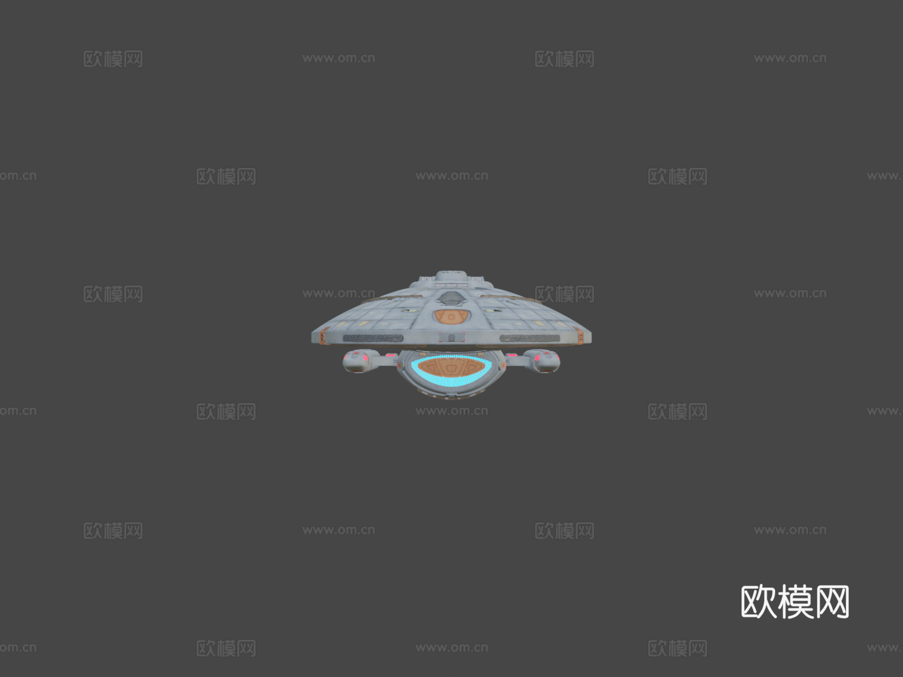 星际迷航 无畏级星舰3d模型下载（渲染图6）