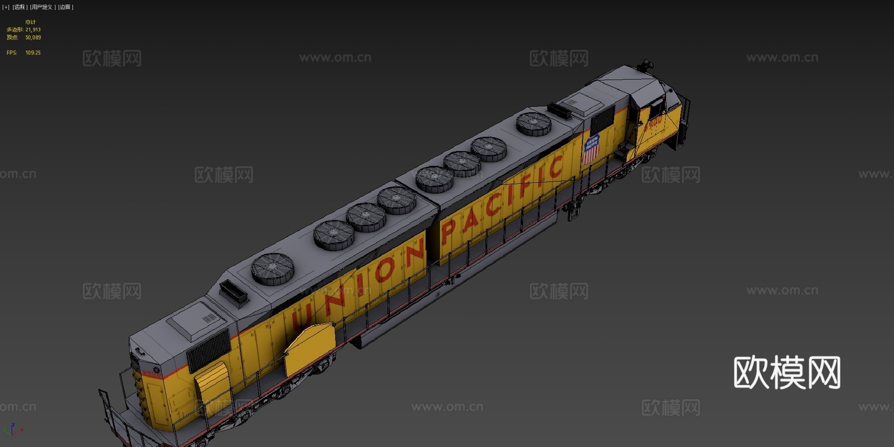 EMD DDA40X=百年纪念=3d模型下载（渲染图4）