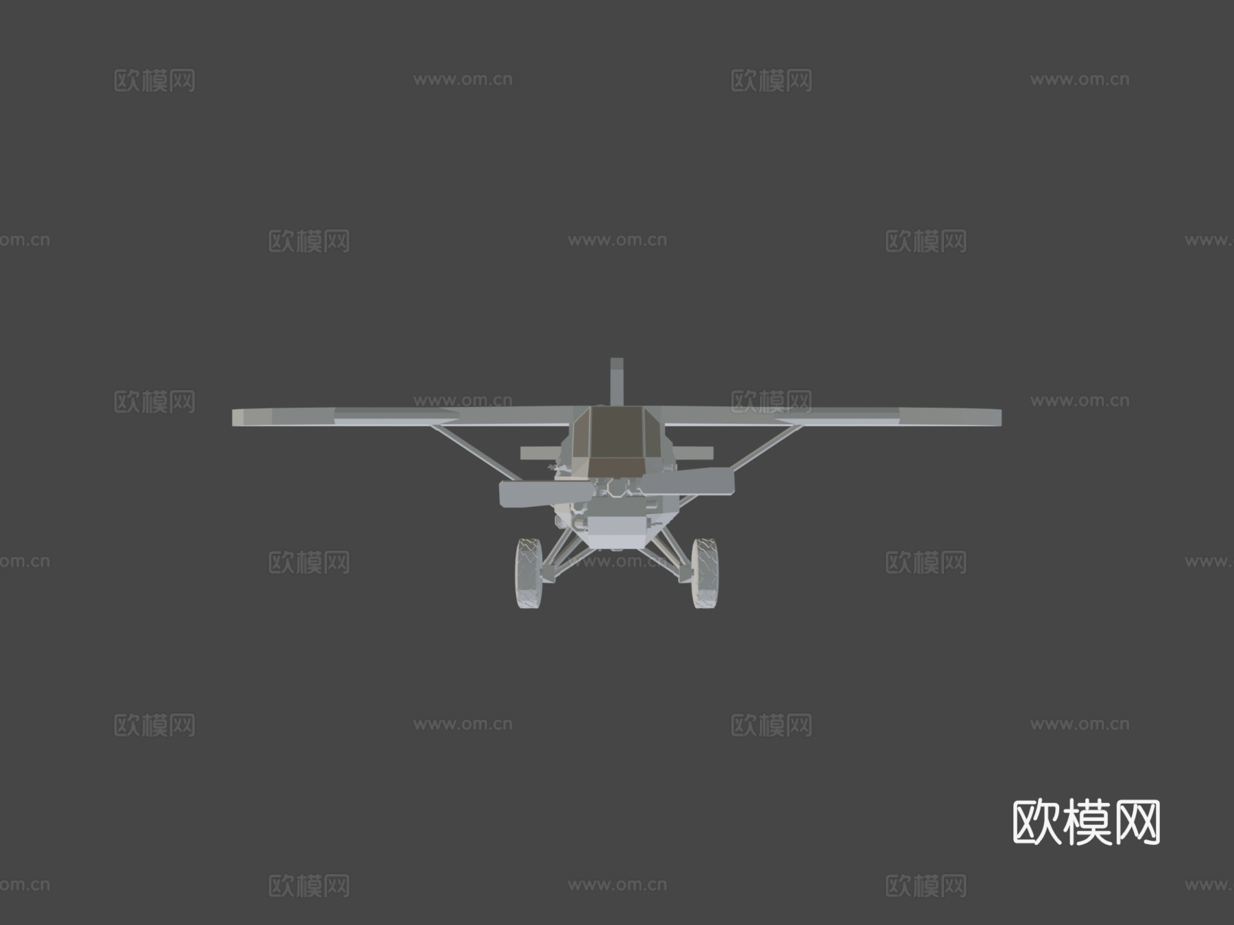 曲柄灌木飞机3d模型下载（渲染图7）
