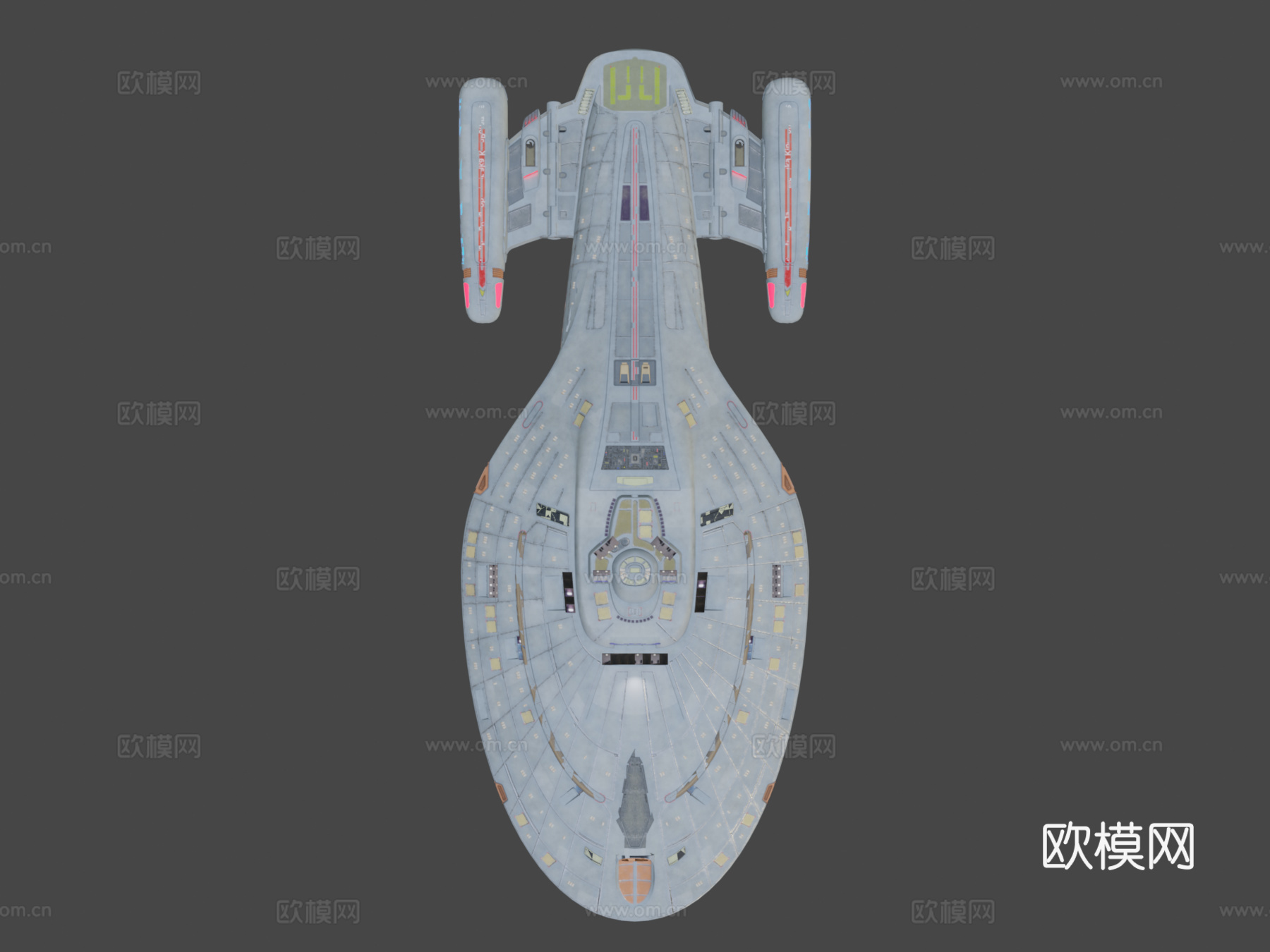 星际迷航 无畏级星舰3d模型下载（渲染图8）