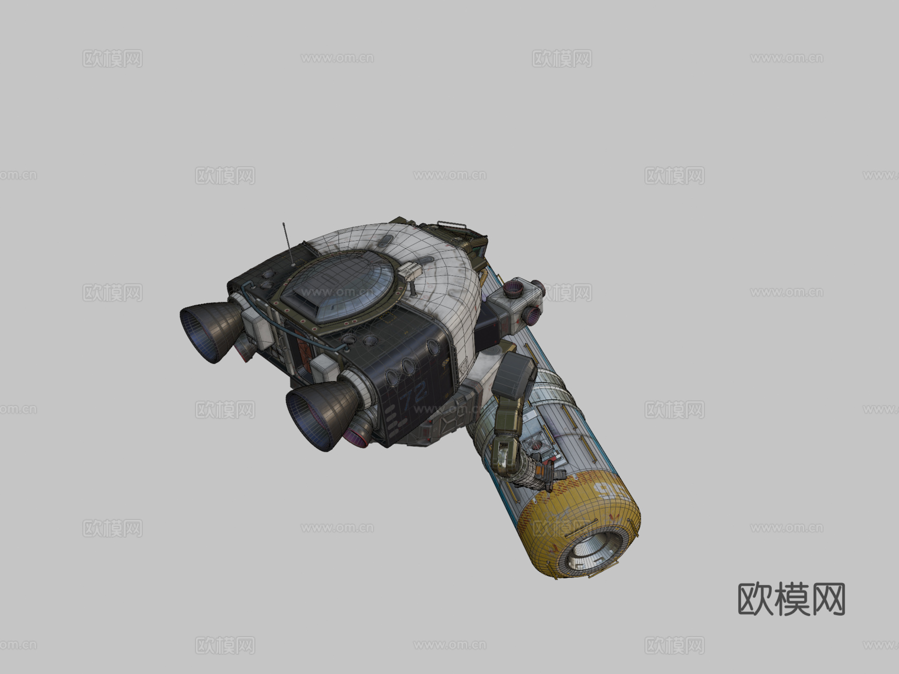 太空船EAV2=螃蟹=3d模型下载（渲染图2）