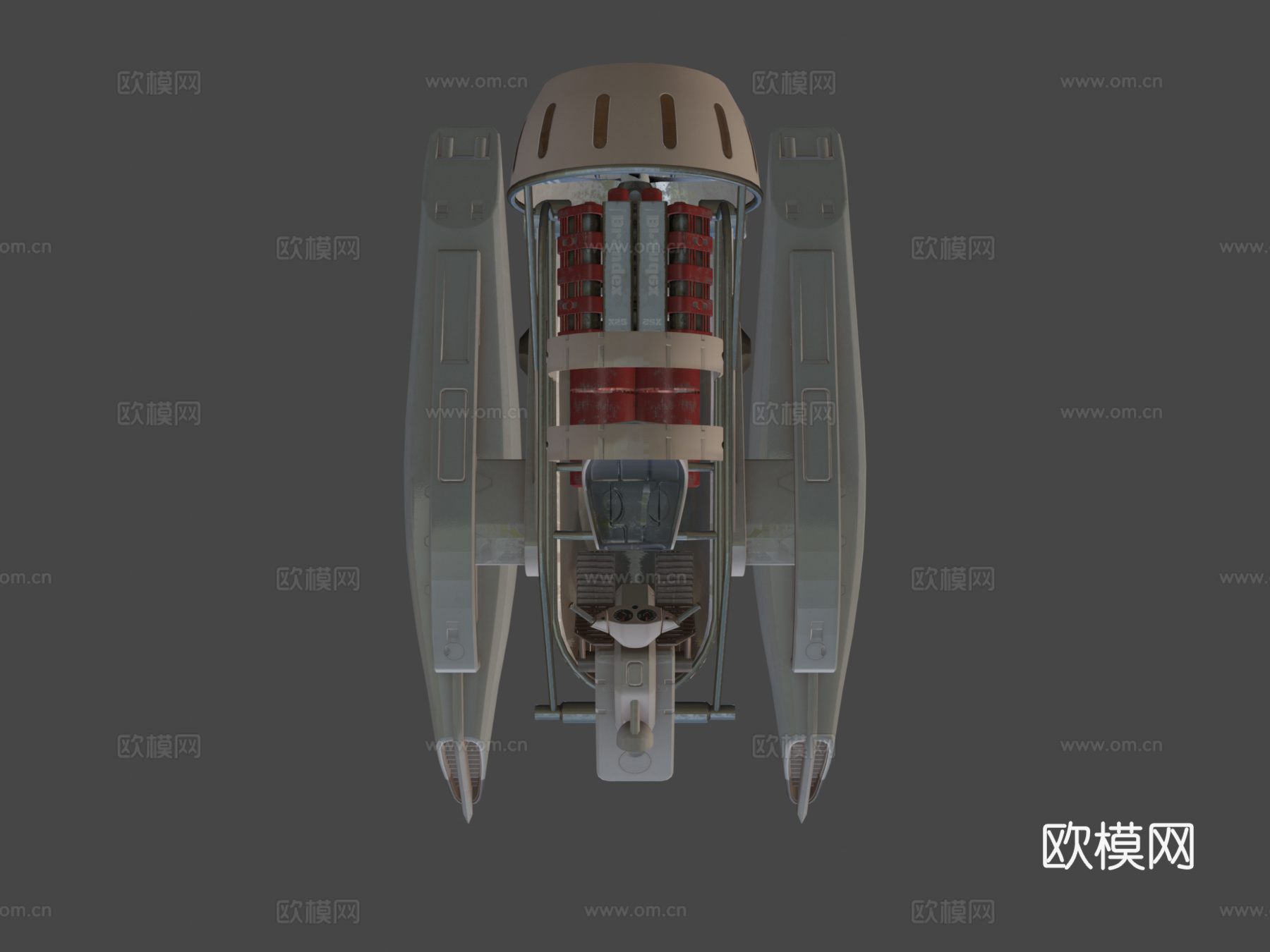 V8 气垫船3d模型下载（渲染图8）