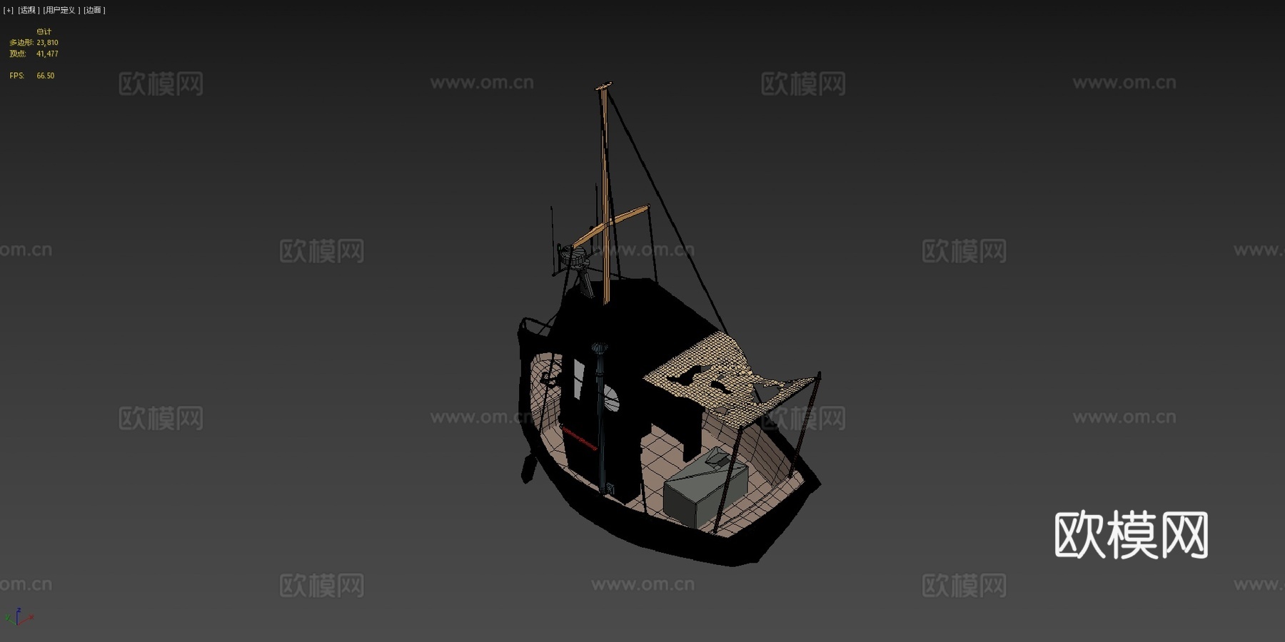 船3d模型下载（渲染图4）