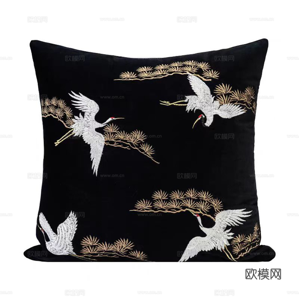 抱枕 中式抱枕 印花抱枕