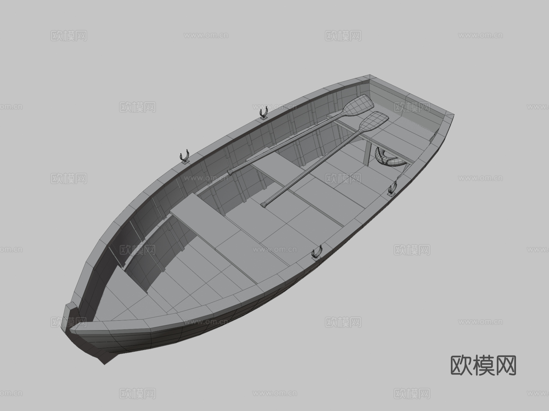 划艇3d模型下载（渲染图3）