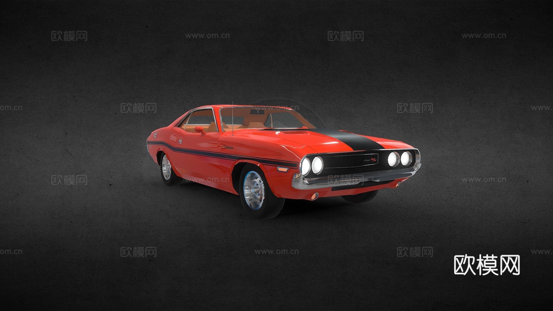 道奇 挑战者 R-T (LP)(KrStolorz (Krz3d模型下载（渲染图1）