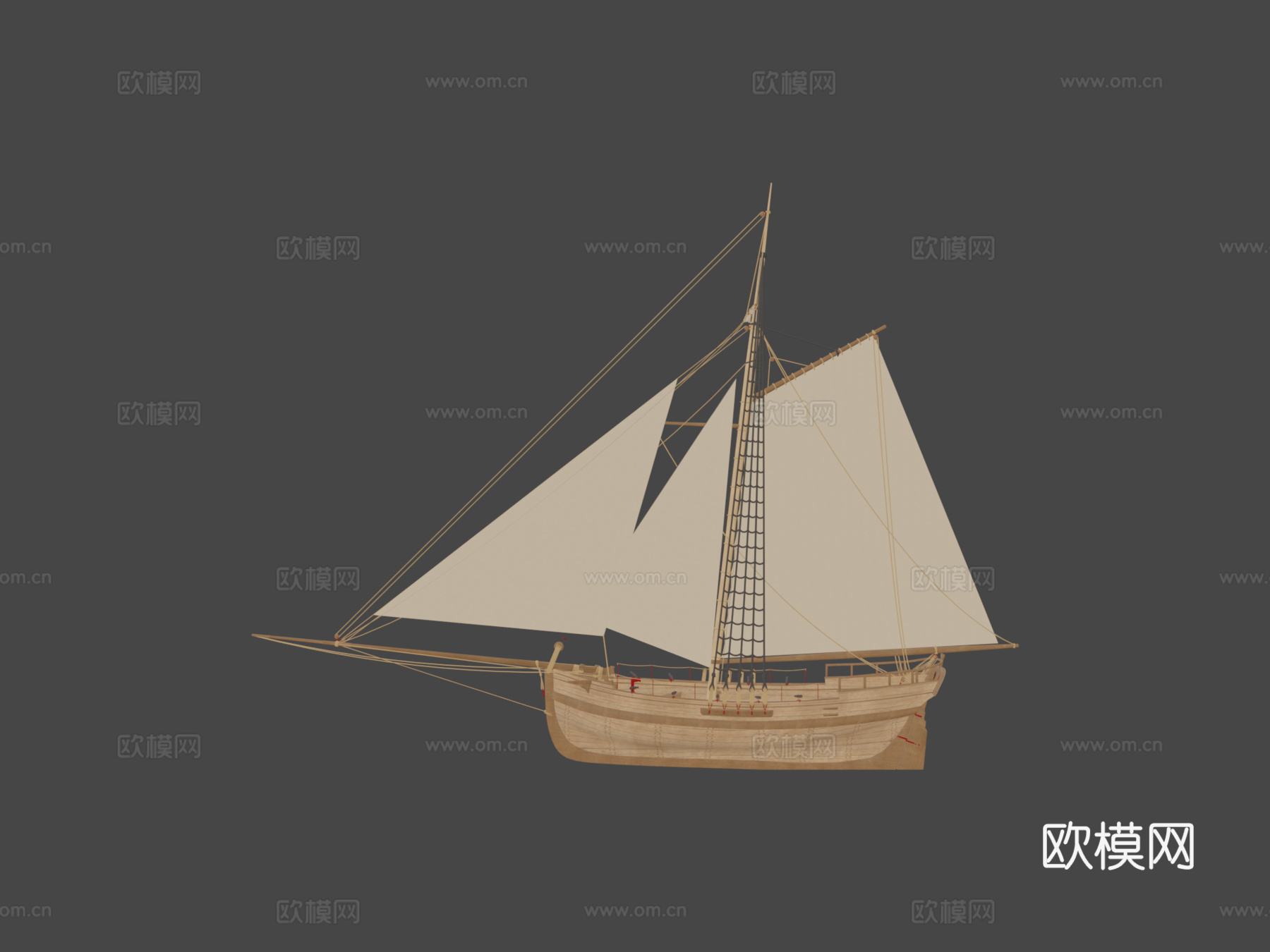 波罗的海快艇，Snapp Opp型3d模型下载（渲染图8）