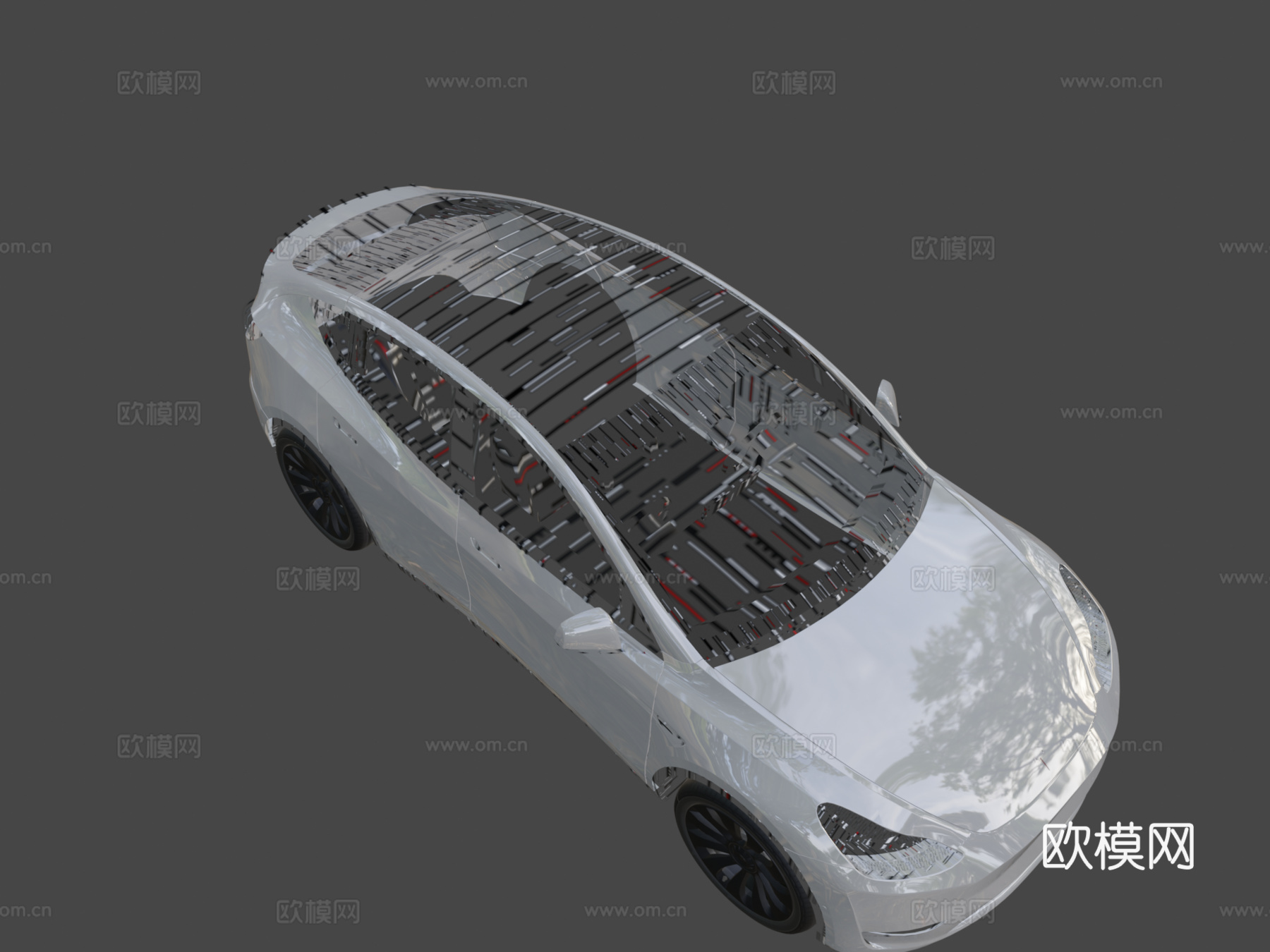特斯拉Model Y 20223d模型下载（渲染图8）