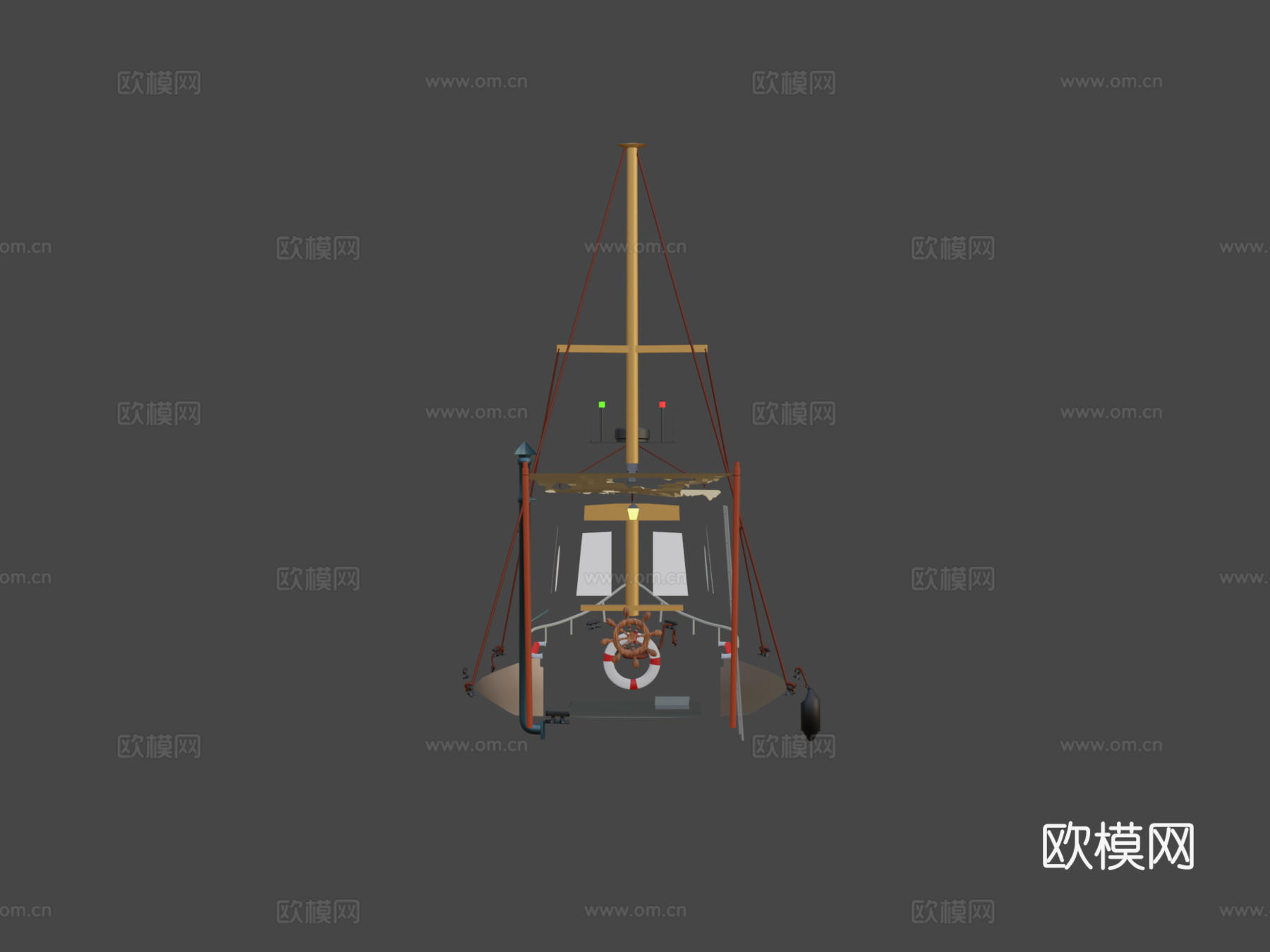 船3d模型下载（渲染图7）