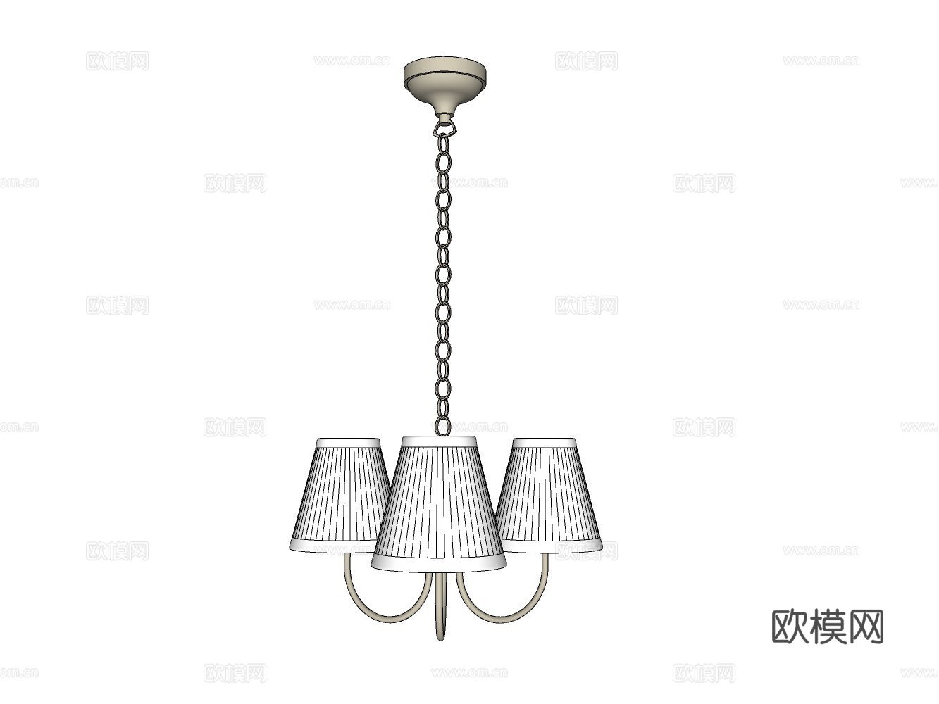 吊灯su模型