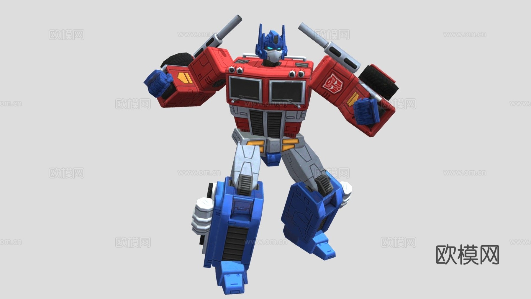 变形金刚地球战争 擎天柱3d模型