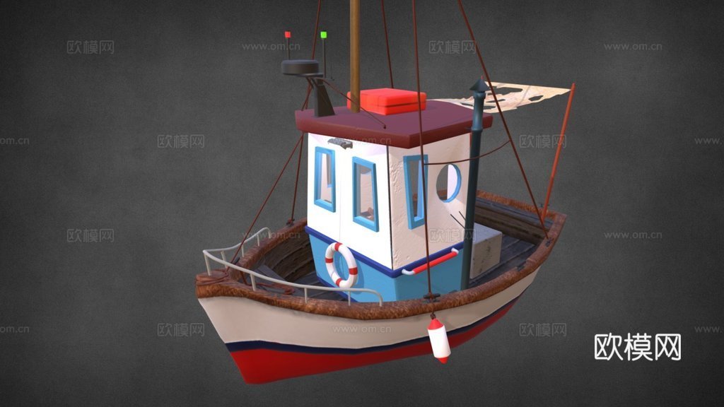 船3d模型下载（渲染图1）