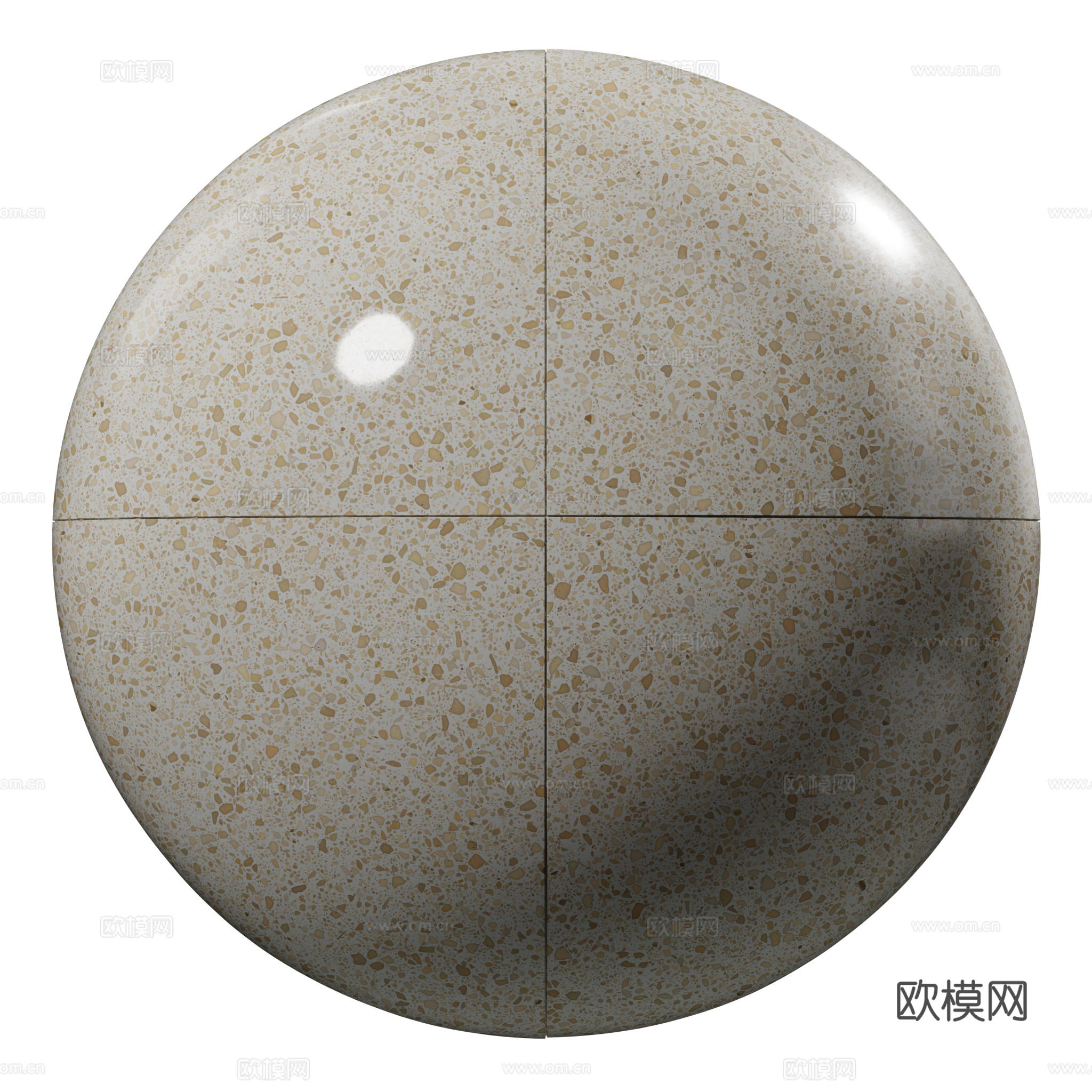 现代室内装饰用无缝米色水磨石材质