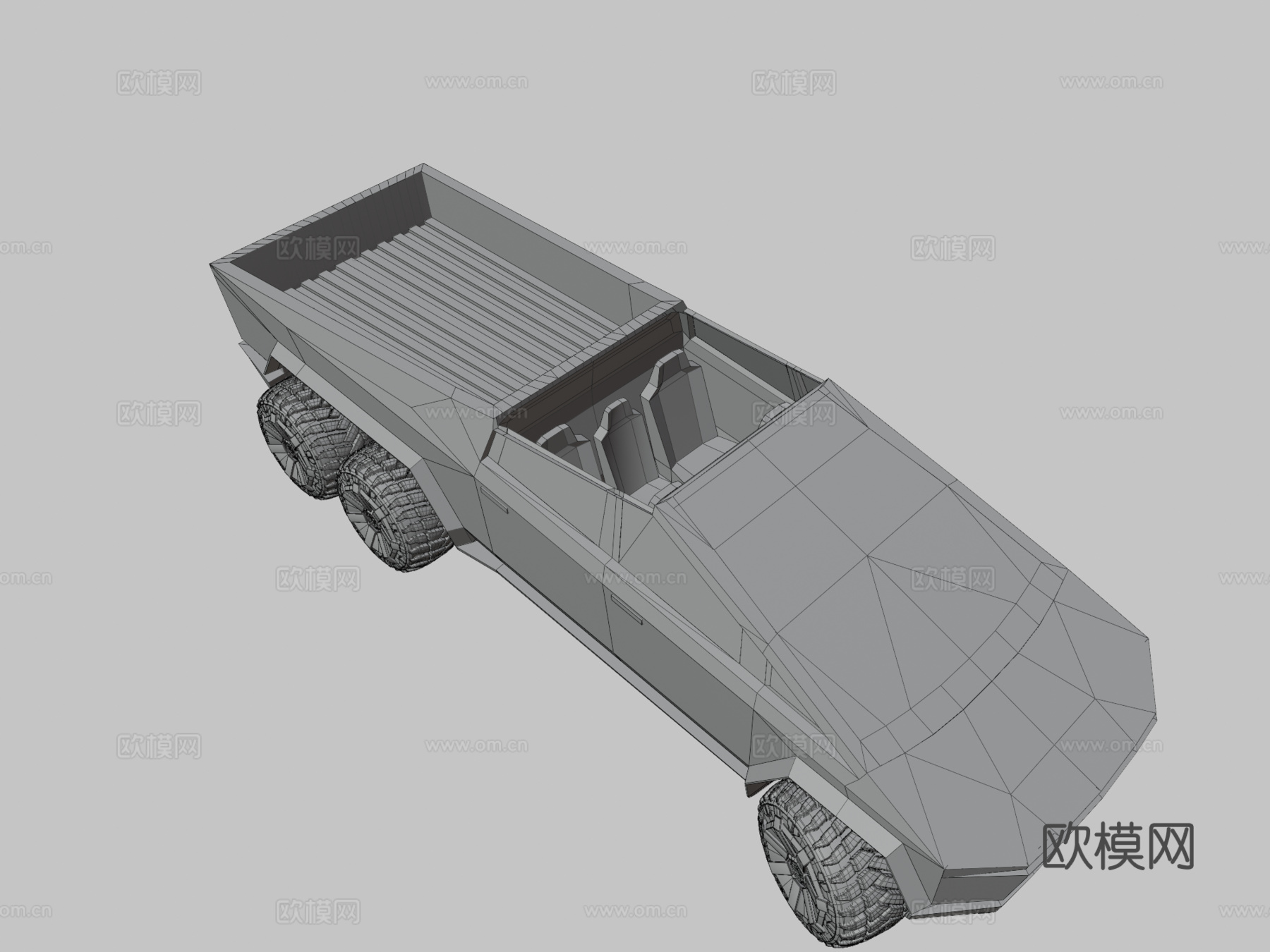 特斯拉赛博卡车 6x6 撒哈拉运动 SDC3d模型下载（渲染图3）