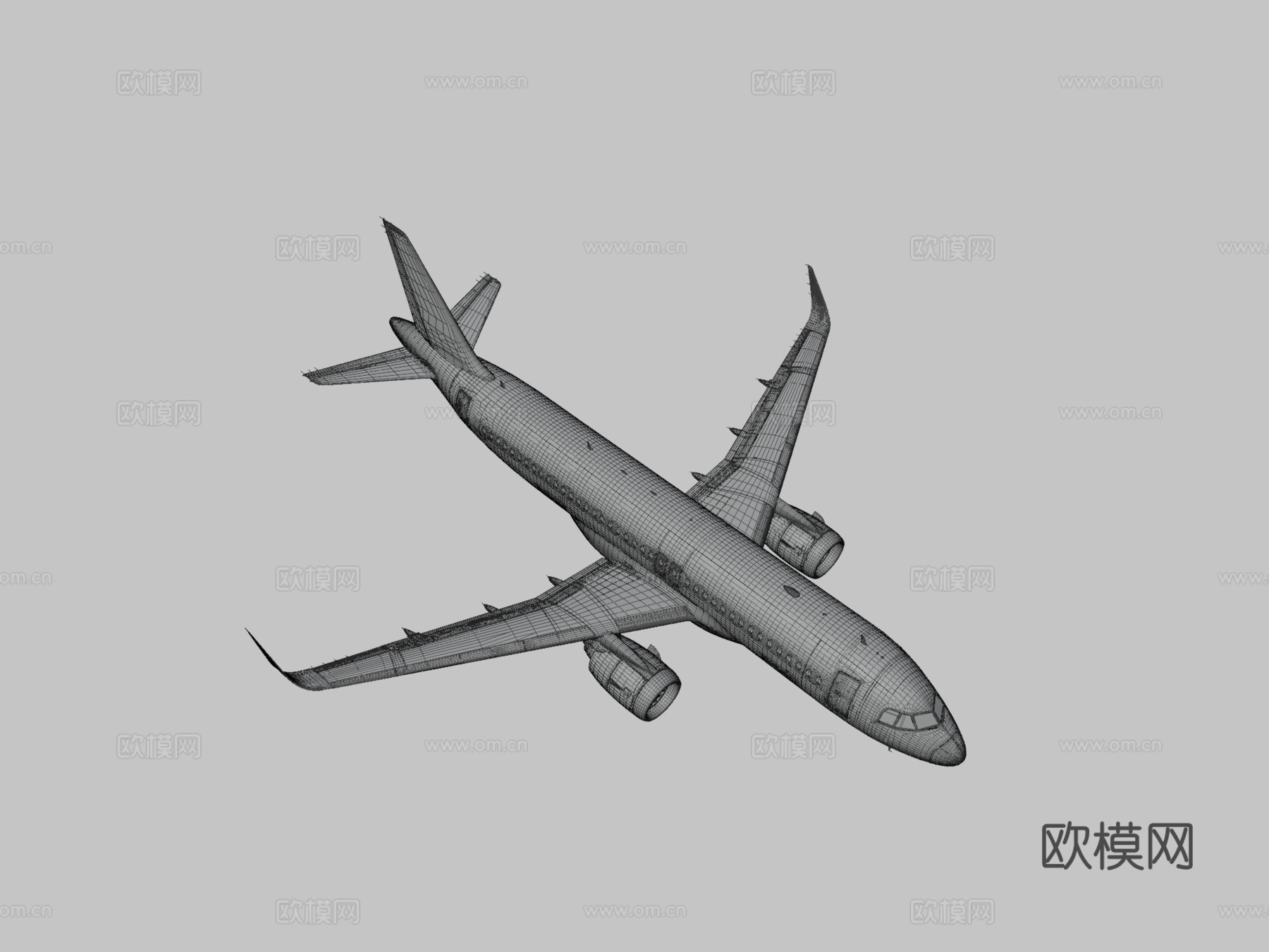 空客 A-320 - 引擎拆解3d模型下载（渲染图3）