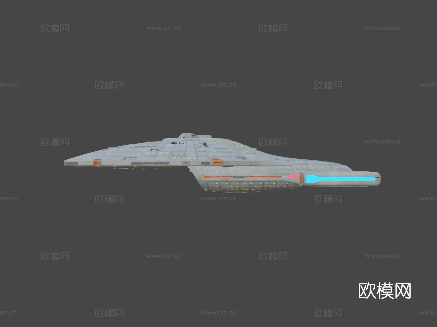 星际迷航 无畏级星舰3d模型下载（渲染图5）